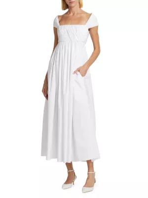 White Josephine Dress Empire Style