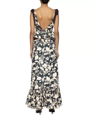 Shop Agua by Agua Bendita Infinito Perla Floral Cotton Maxi Dress | Saks  Fifth Avenue