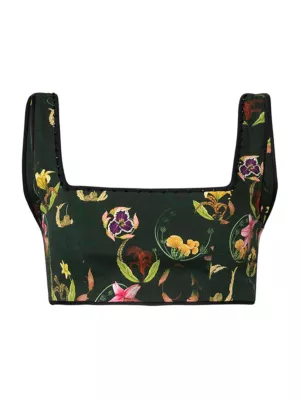 Agua by Agua Bendita Women's Amanda Marina Cropped Cotton Top