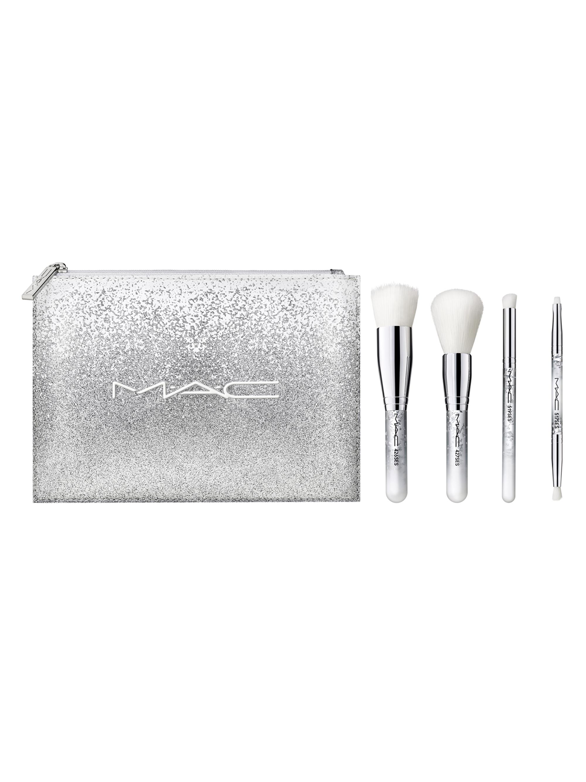 MAC Brush Of Snow 4-Piece Essential Brush Kit | Saks Fifth Avenue