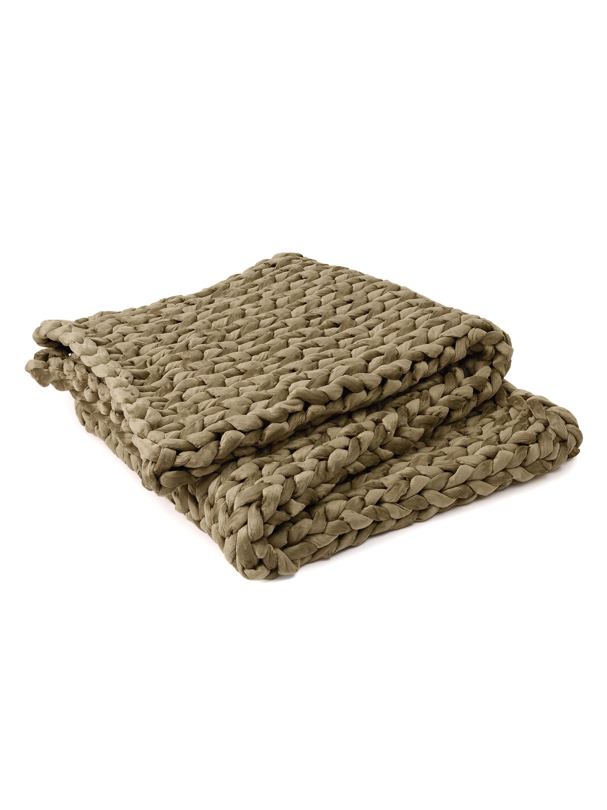 Bearaby Velvet Napper Knit Weighted Blanket - Peridot Large