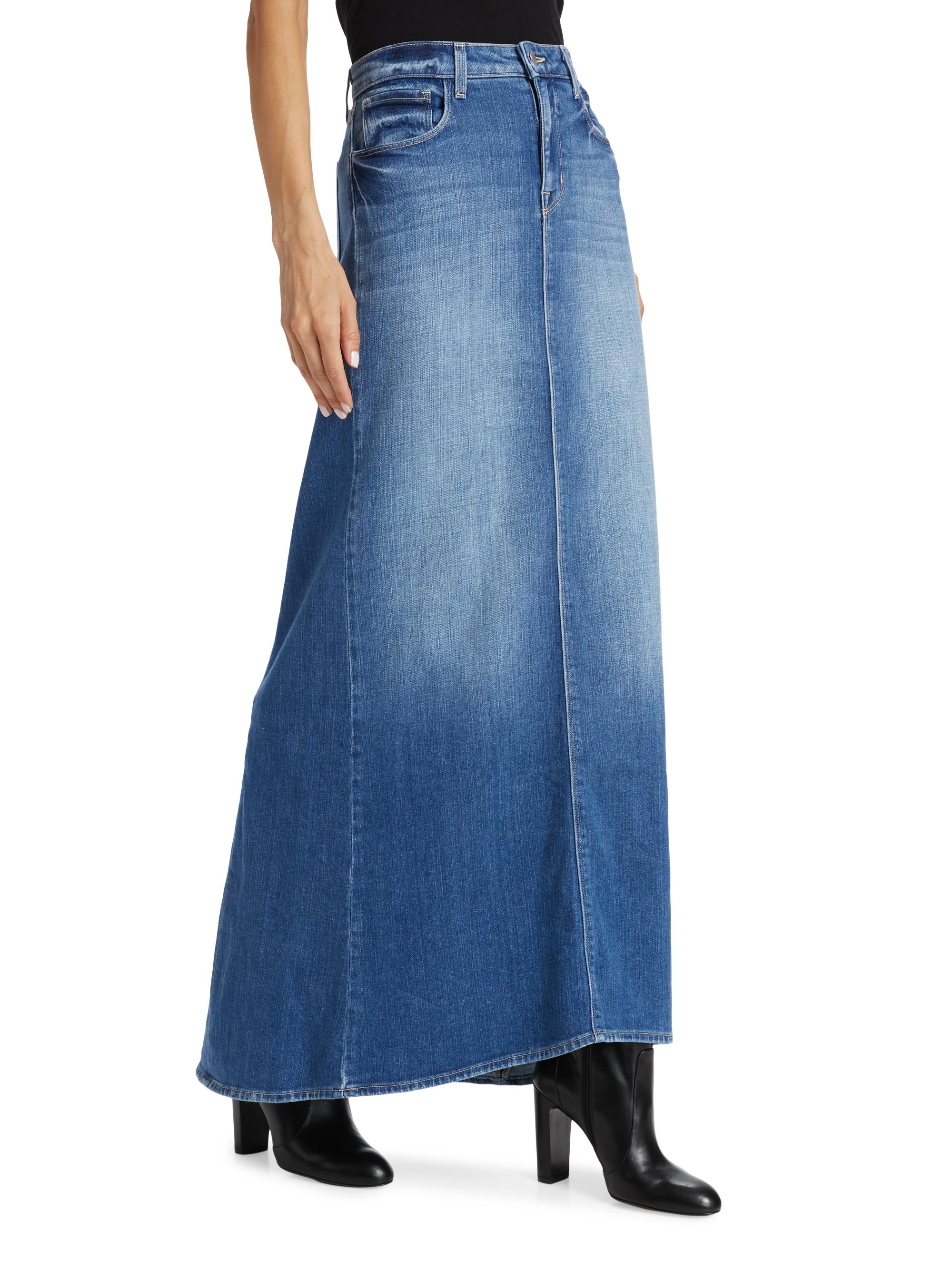 Herlipto Mermaid Slit Denim Skirt