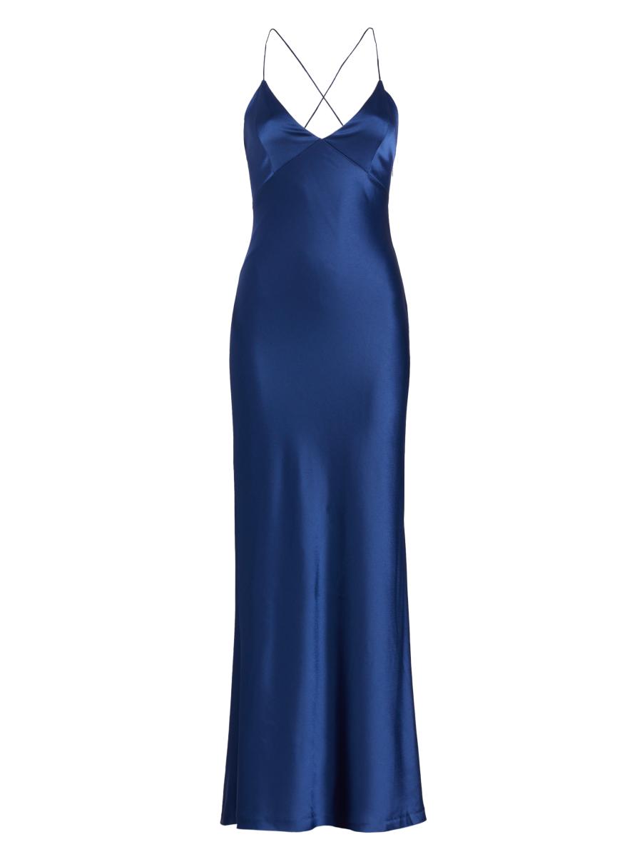 繊細な逸品★ alice olivia ANABELLA ドロップ ウエスト ドレス Anabella Drop Waist Dress In Mineral Blue | Alice + Olivia