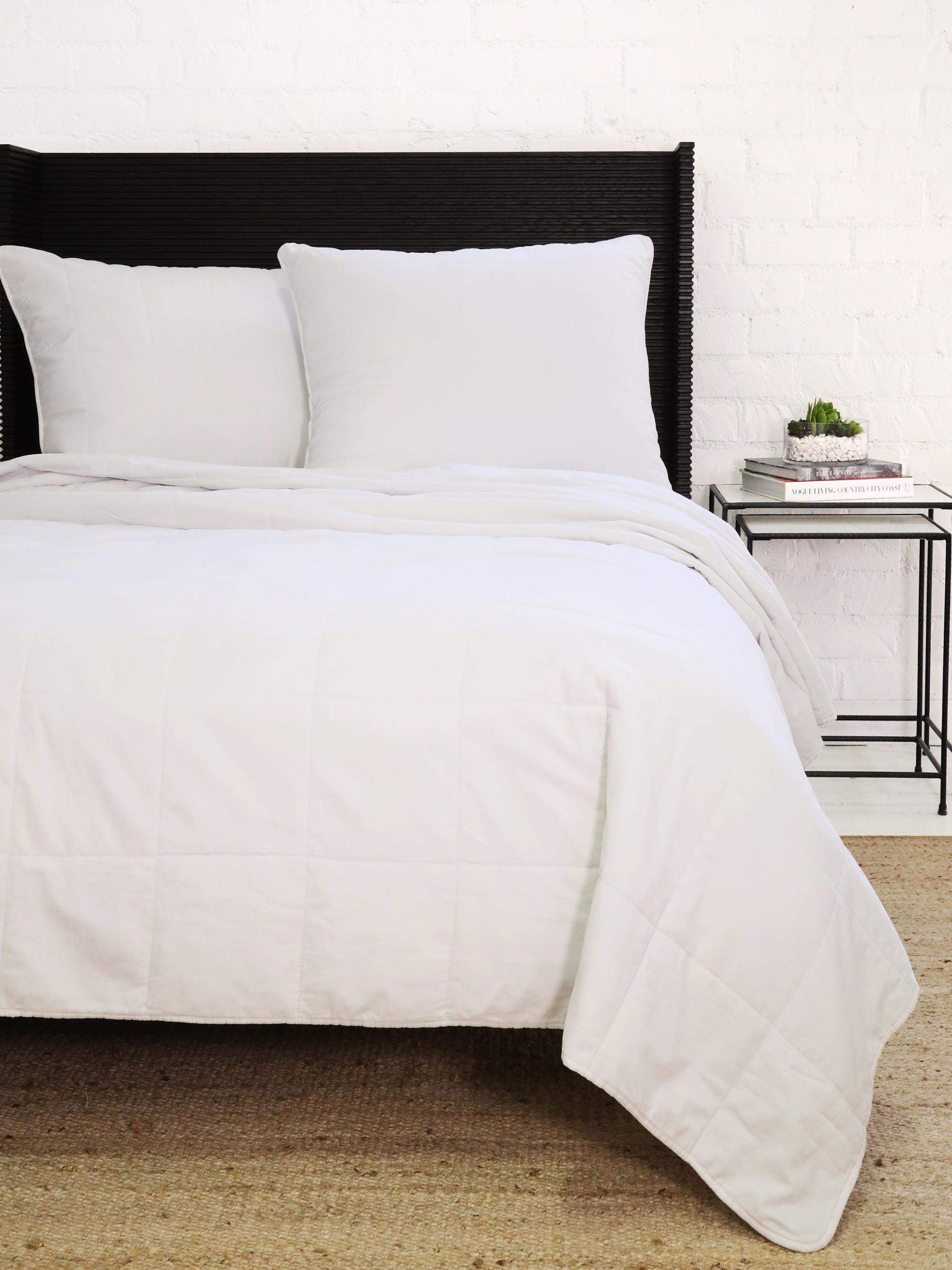 Pom Pom at Home Amsterdam Quilted Pillow & Coverlet Collection - White King