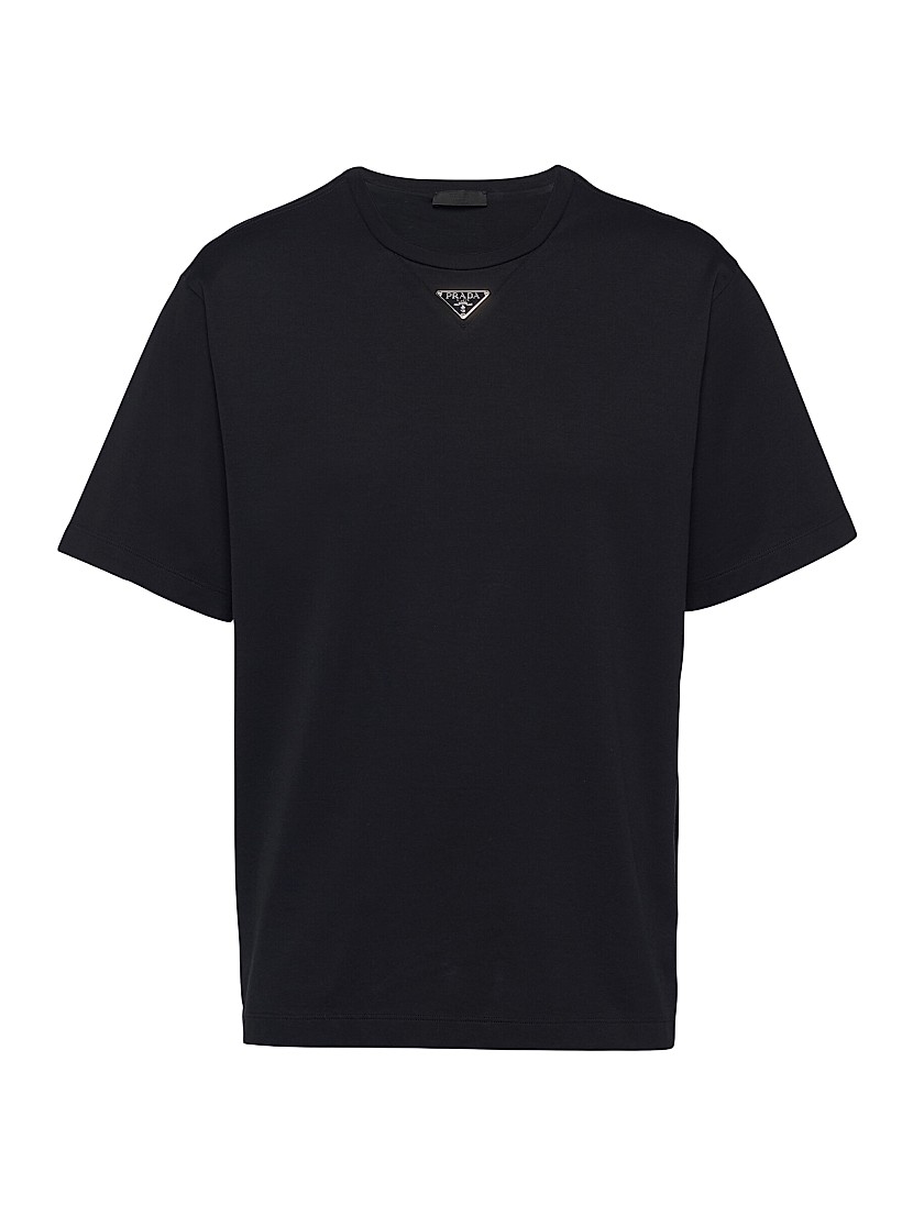 Shop Prada Cotton T-Shirt | Saks Fifth Avenue Shop Prada Cotton T-Shirt | Saks Fifth Avenue