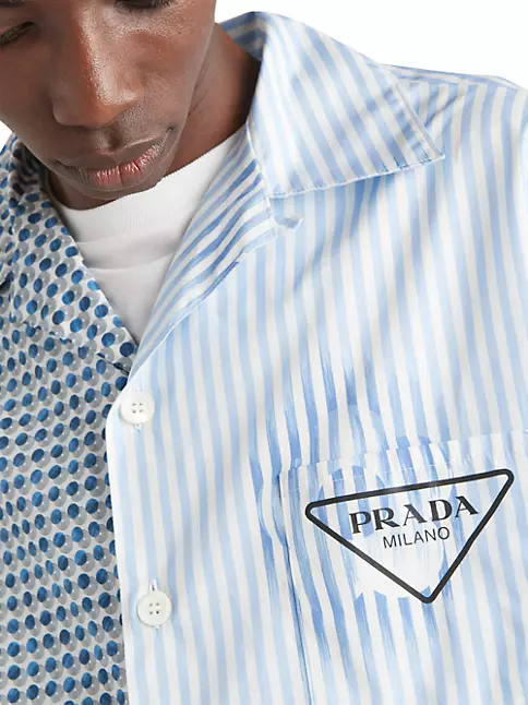 Prada Double Match Shirt - Blue for Men