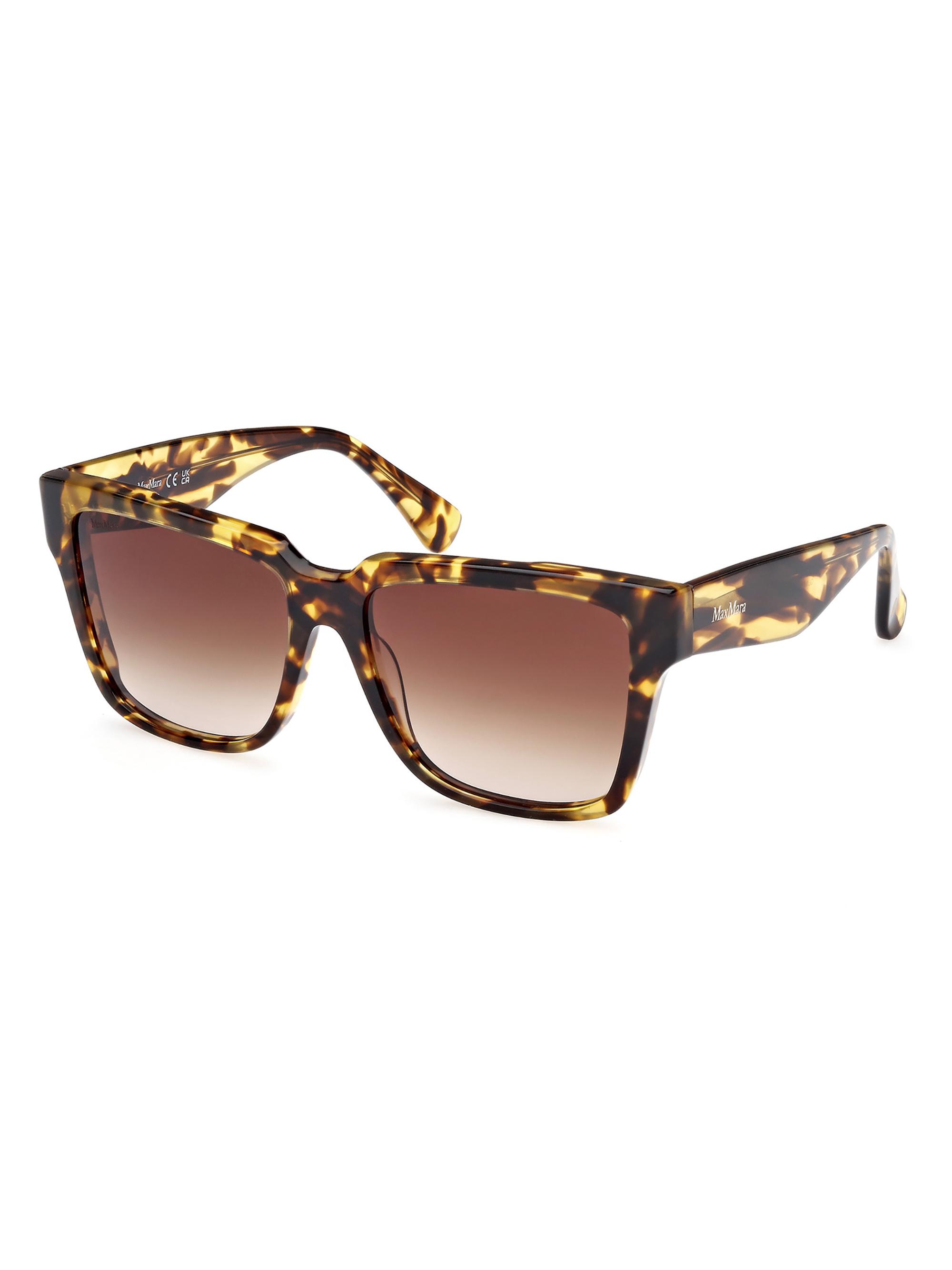 Max Mara Women's Glimpse2-AF 57MM Square Sunglasses - Blonde Havana