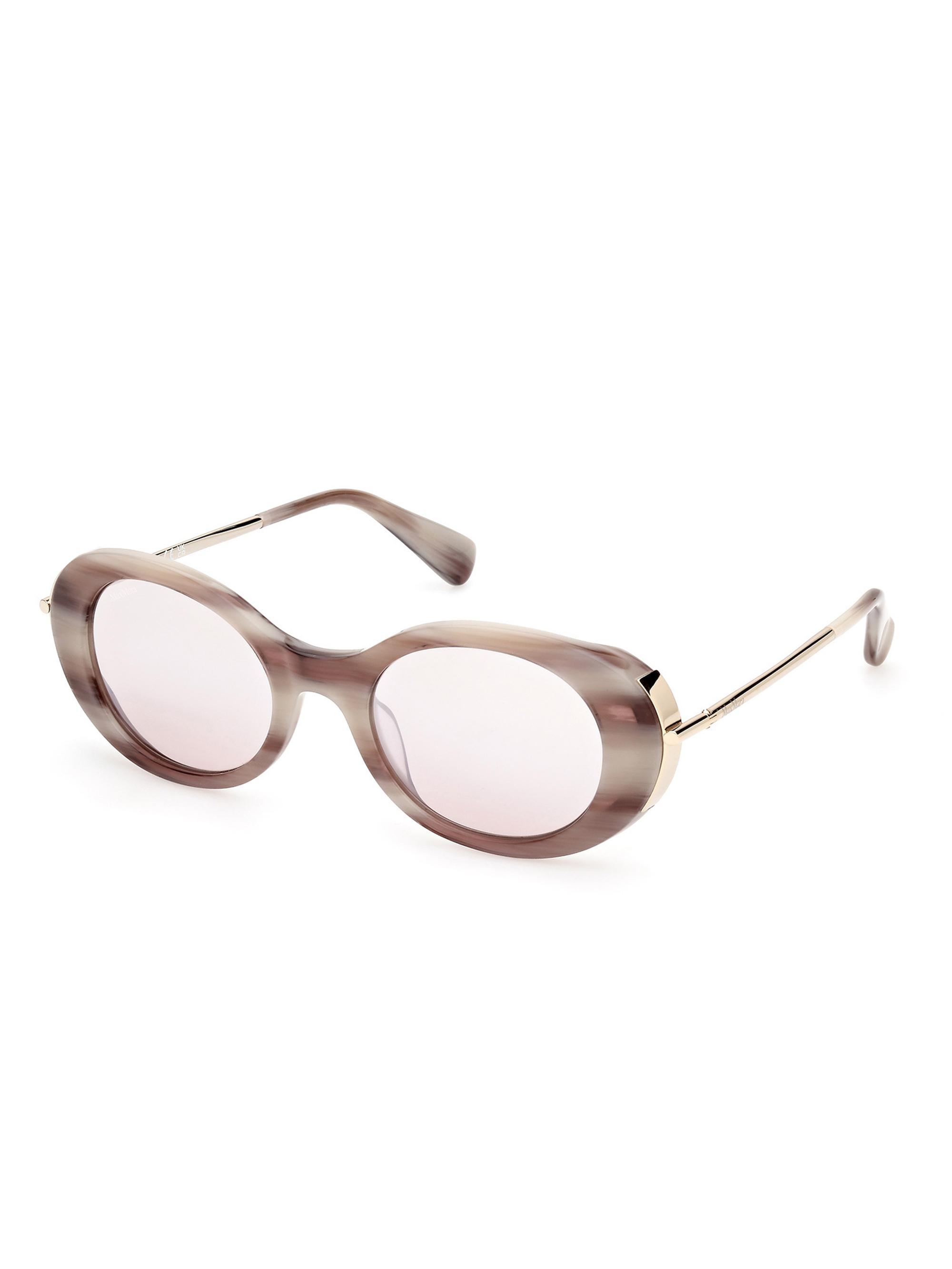 Max Mara Women's Malibu10 51MM Round Sunglasses - Camel Horn