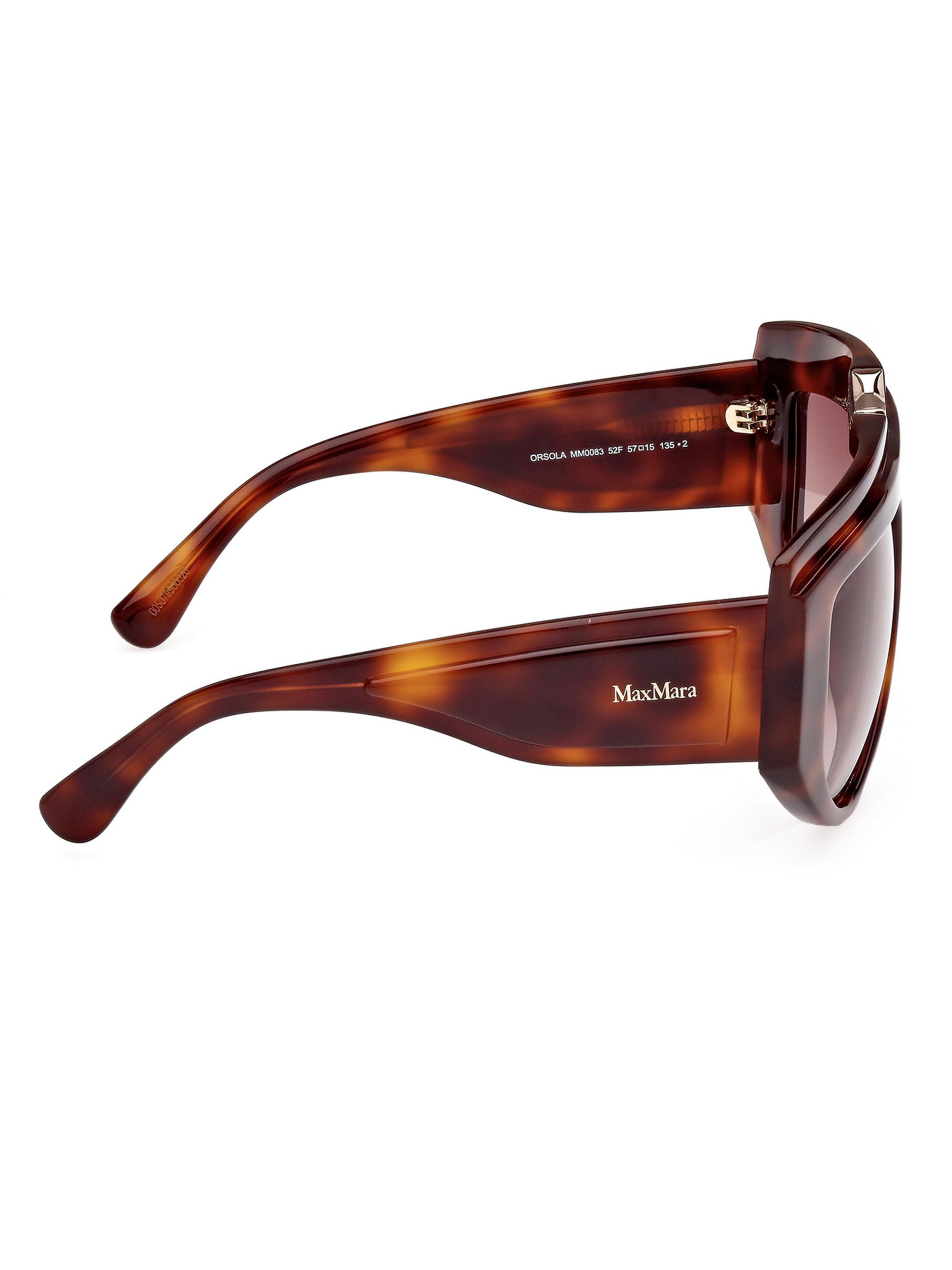 Max Mara ORSOLA MM0083 52F Shield Sunglasses - Dark Havana/Brown MAX MARA MM0083/52F ORSOLA - Sunglasses main image 2