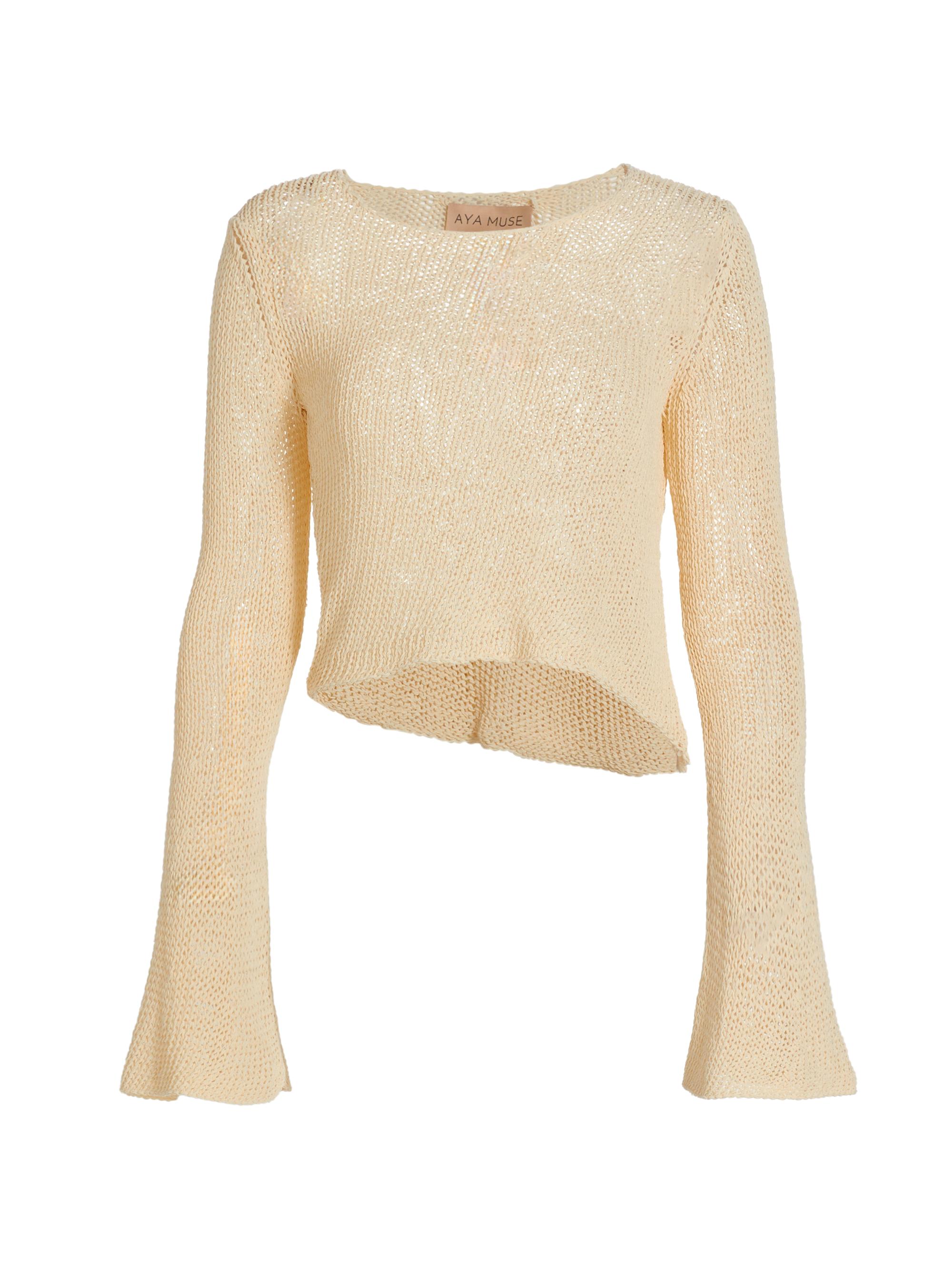 Aya Muse Dai Cotton Open-Knit Top | Saks Fifth Avenue