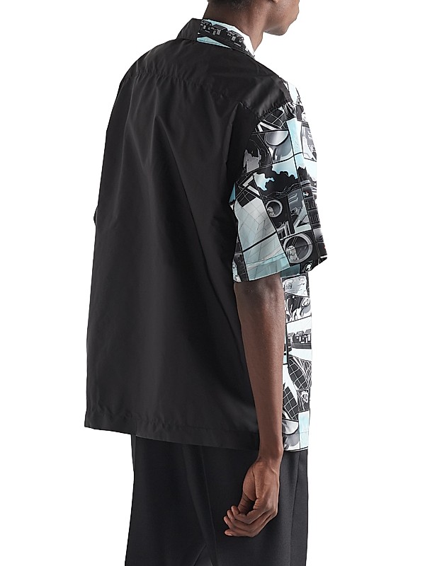 Shop Prada Double Match Re-Nylon Shirt | Saks Fifth Avenue Shop Prada Double Match Re-Nylon Shirt | Saks Fifth Avenue