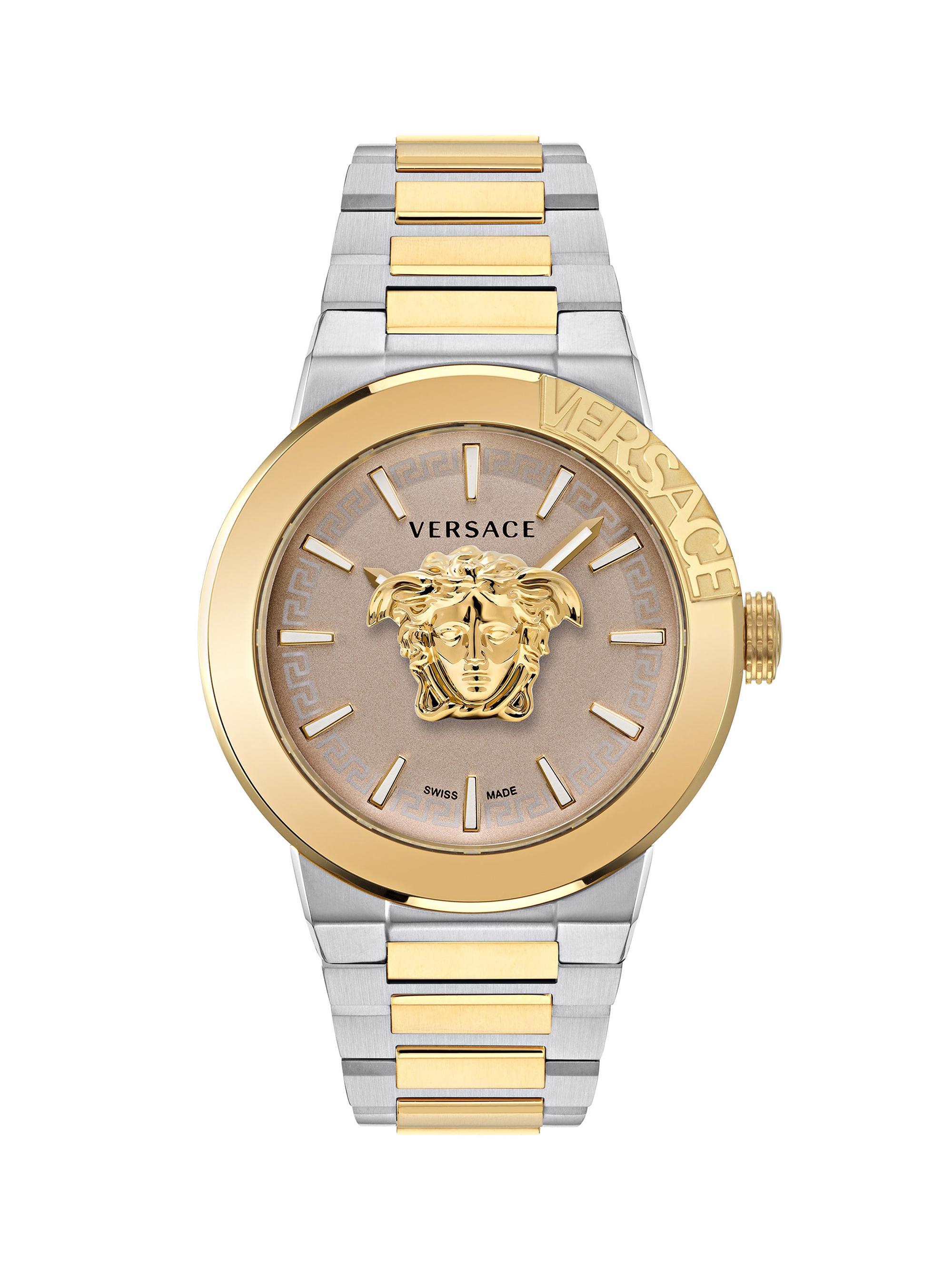 Versace Men's Medusa Infinite Stainless Steel Bracelet Watch/47MM - Two Tone