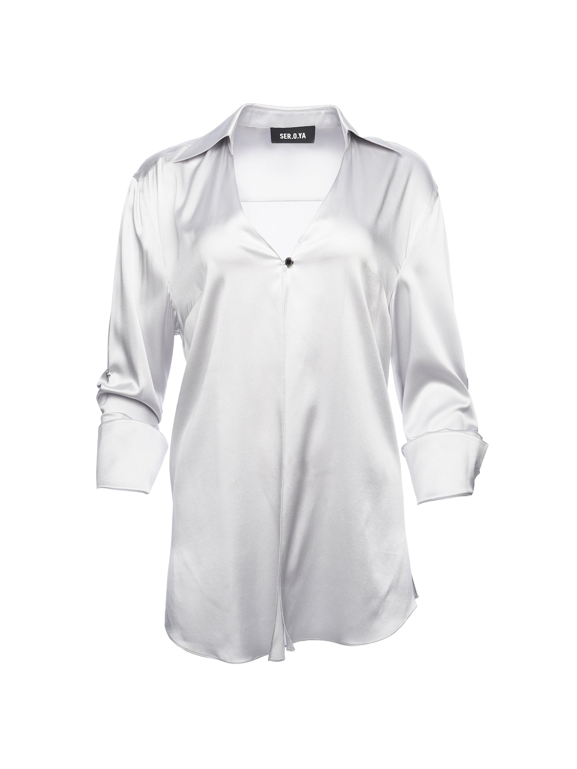 Ser.o.ya Women's Pamela Silk Blouse - Silver