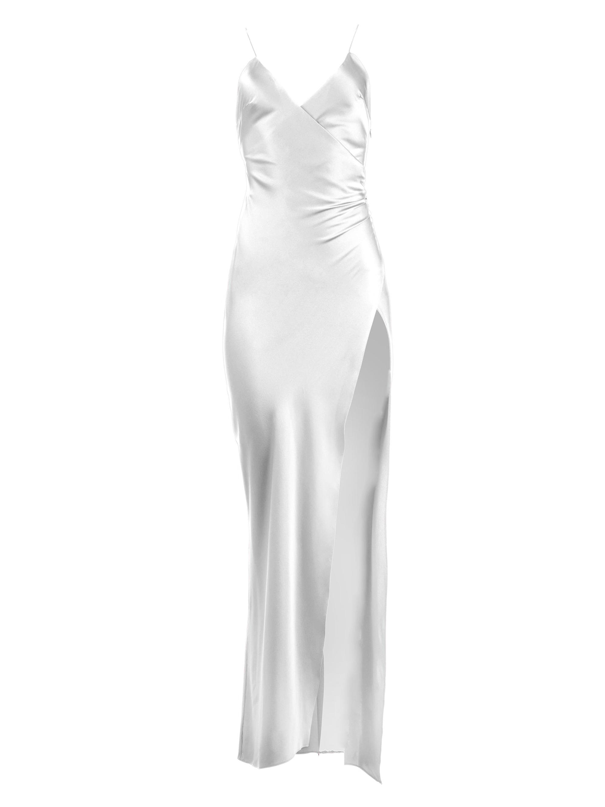 Ser.o.ya Women's Amina Silk Gown - Silvery Grey