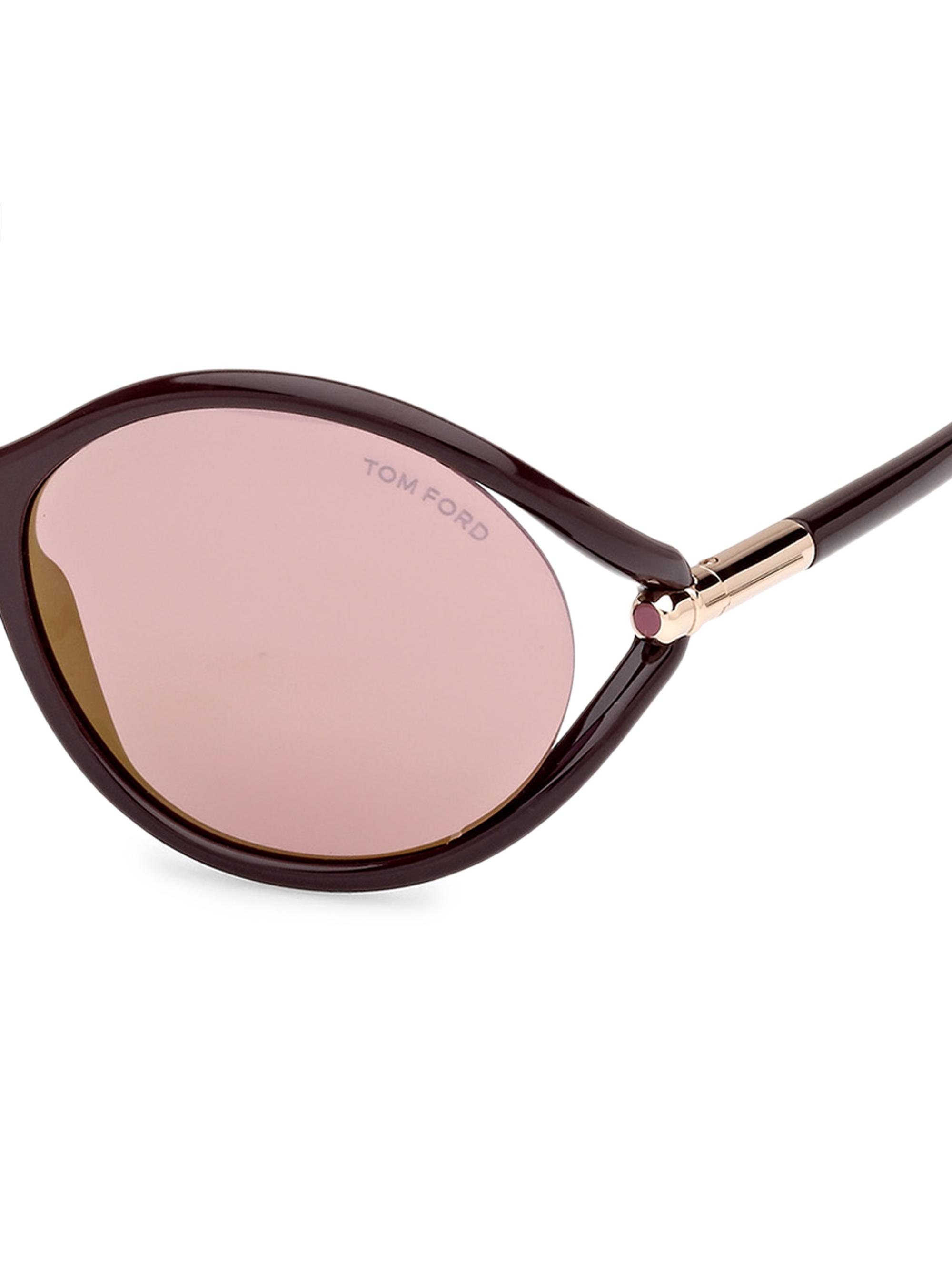 TOM FORD Melody 59MM Oval Sunglasses | Saks Fifth Avenue