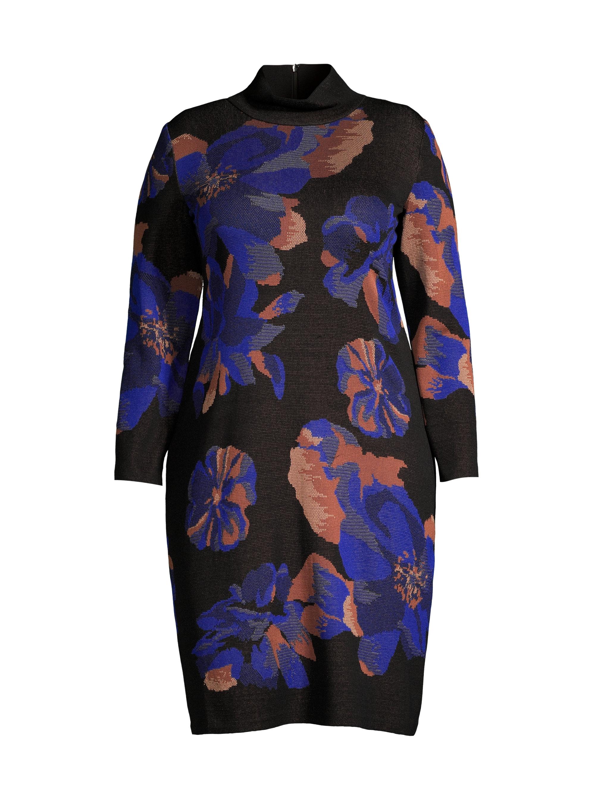 Ming Wang Women's Floral Knit Midi-Dress