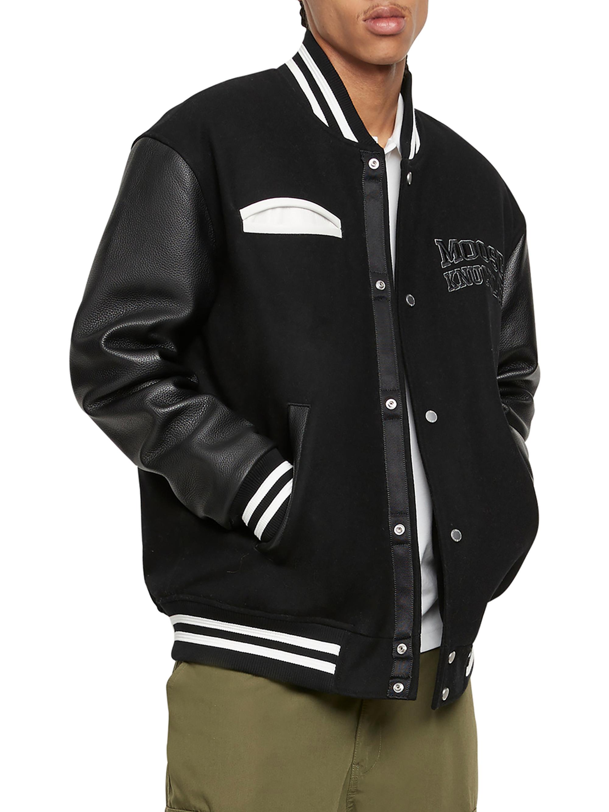 Moose Knuckles Wool Varsity Bomber Jacket | Saks Fifth Avenue