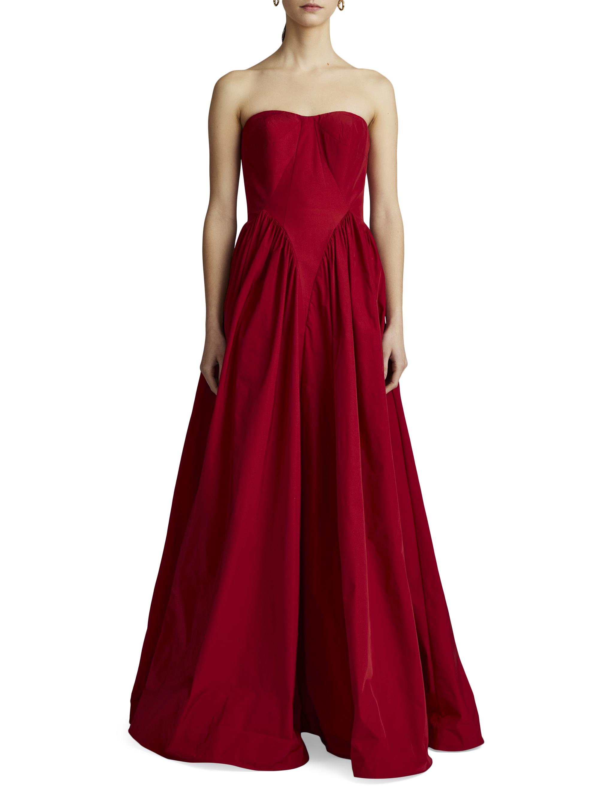 Zac Posen Sweetheart Taffeta Strapless Gown Saks Fifth Avenue