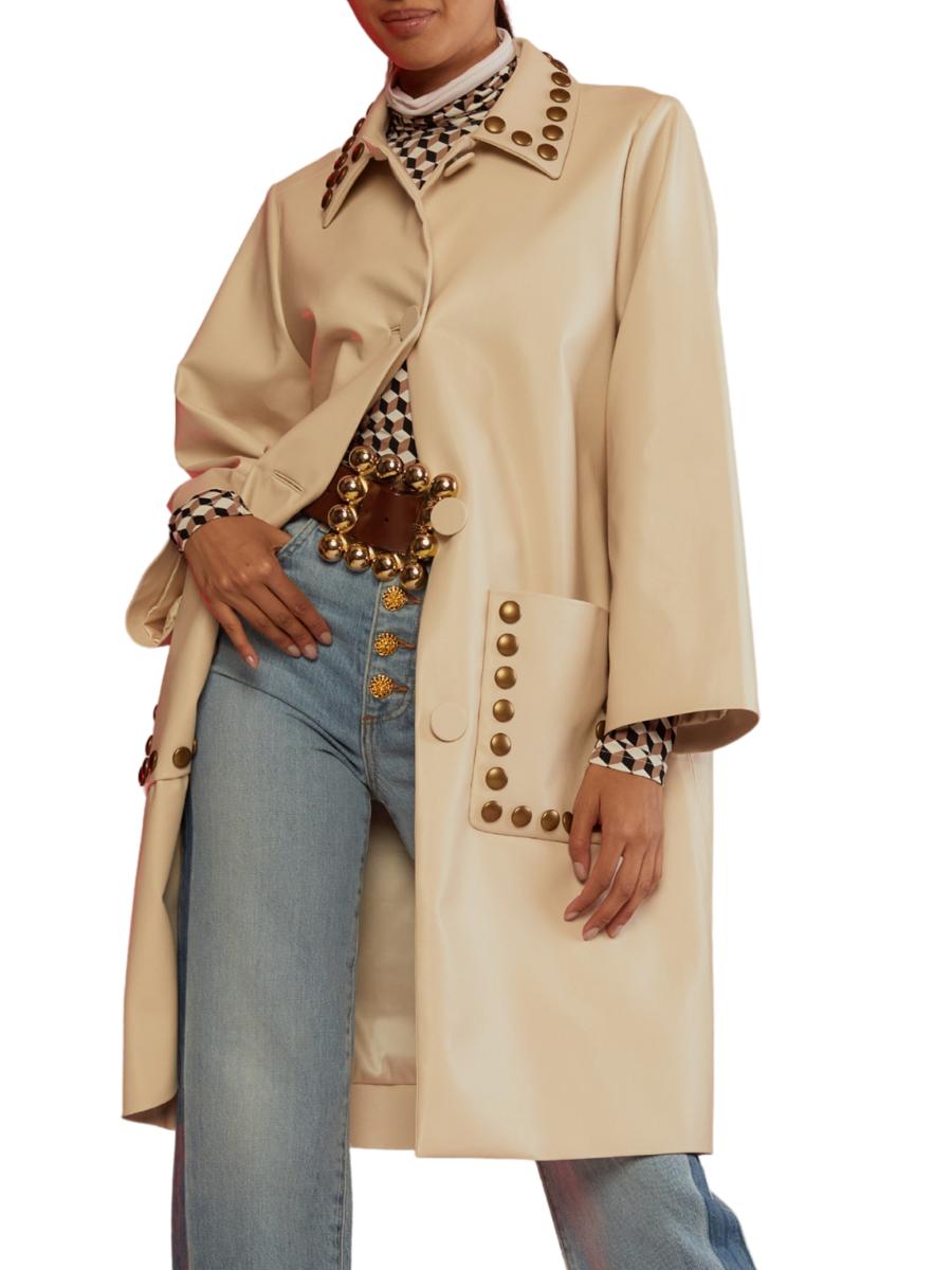 Cynthia Rowley Studded Faux Leather Jacket | Saks Fifth Avenue