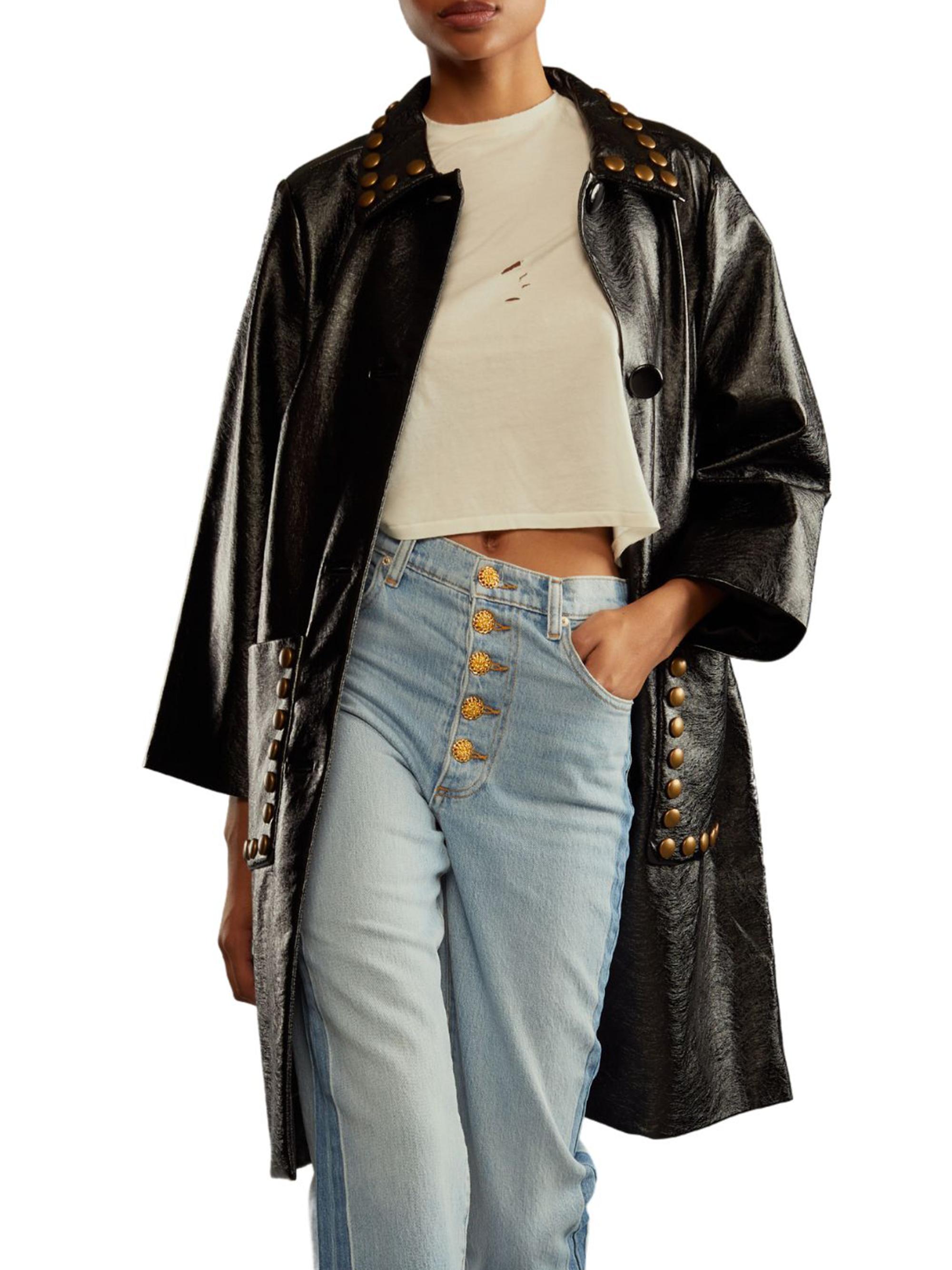 Cynthia Rowley Studded Faux Leather Jacket | Saks Fifth Avenue