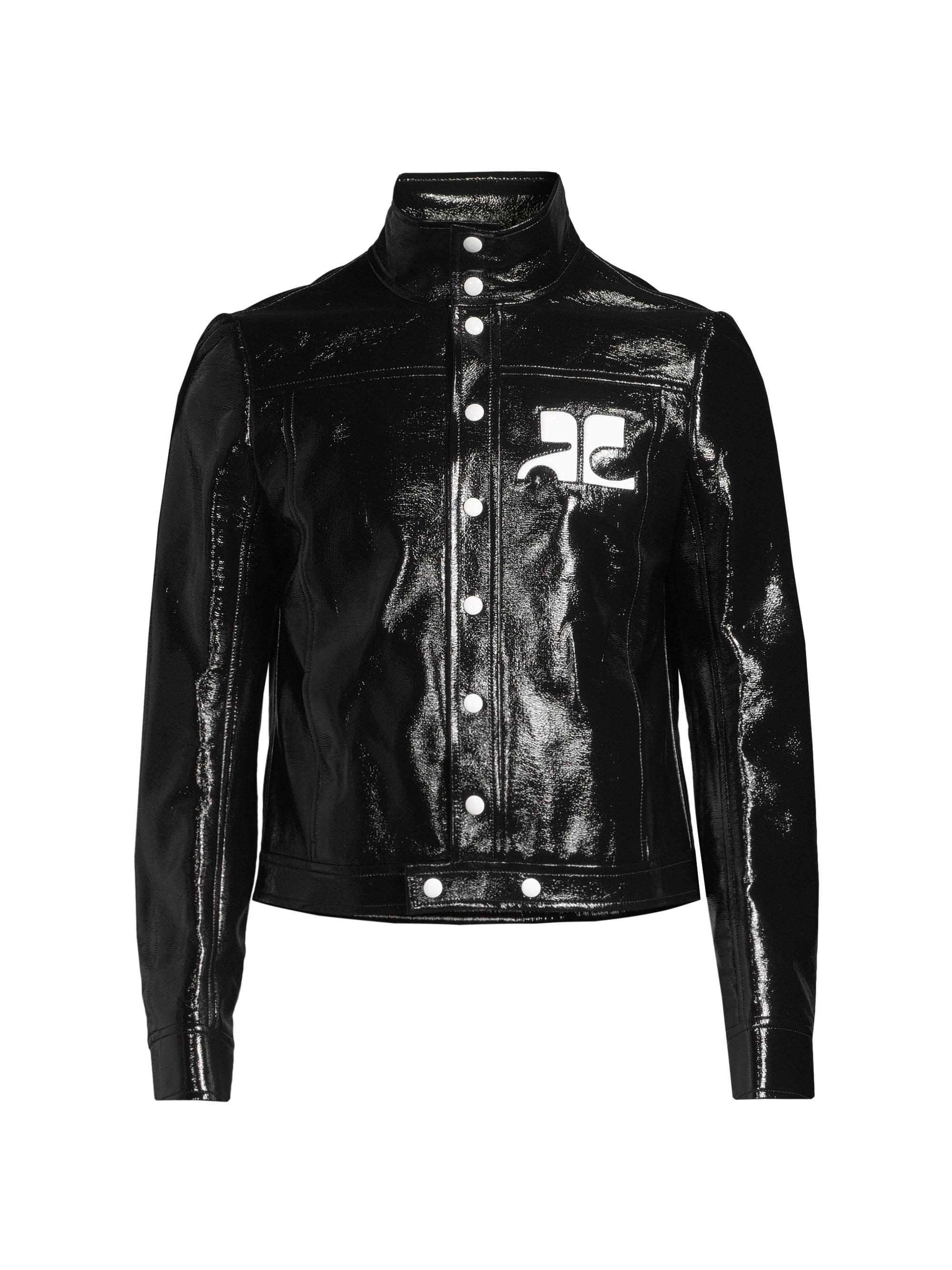 Courreges Vinyl Logo Jacket | Saks Fifth Avenue