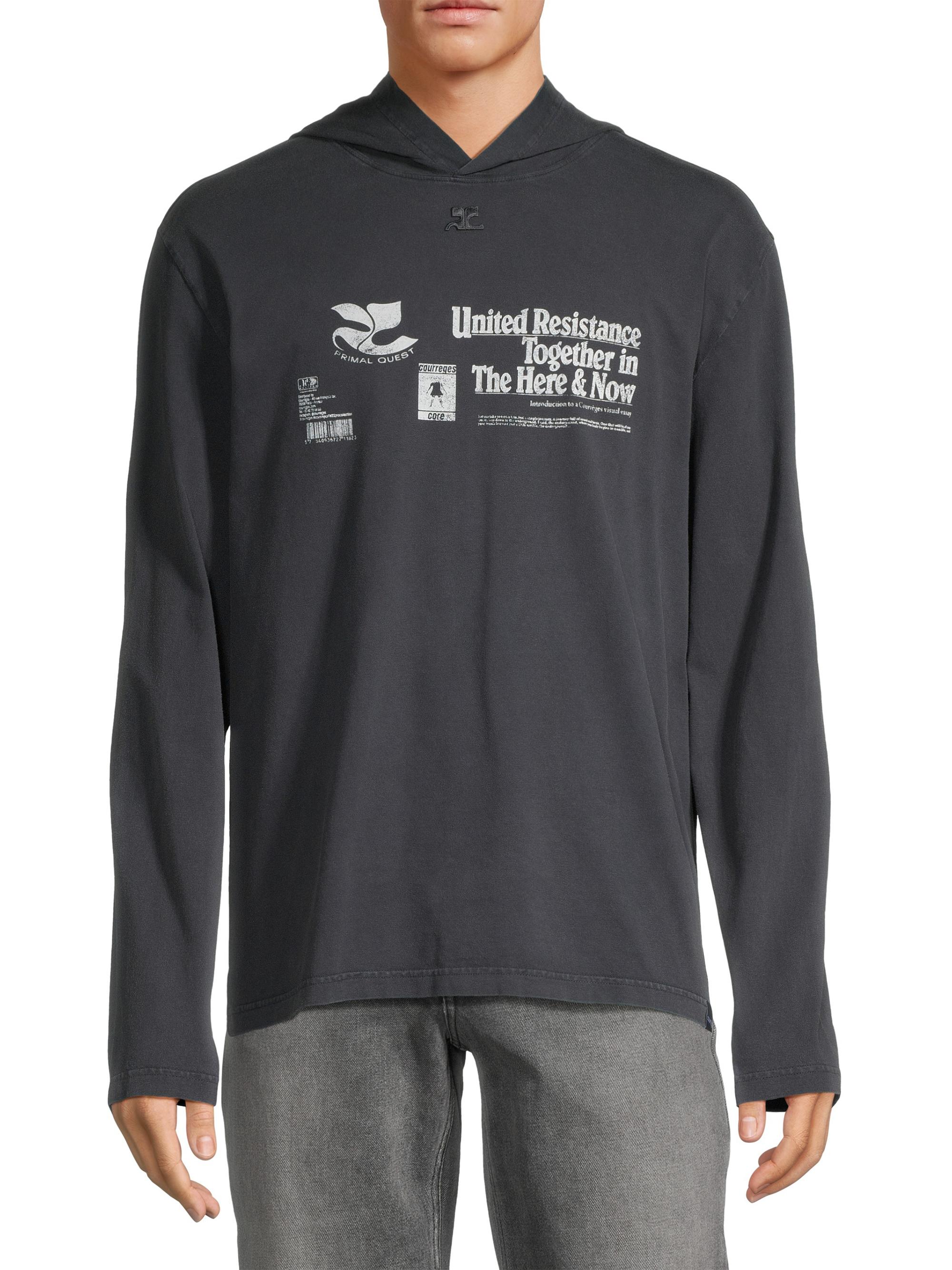 Courreges 'The Here & Now' Long-Sleeve Hooded T-Shirt | Saks Fifth