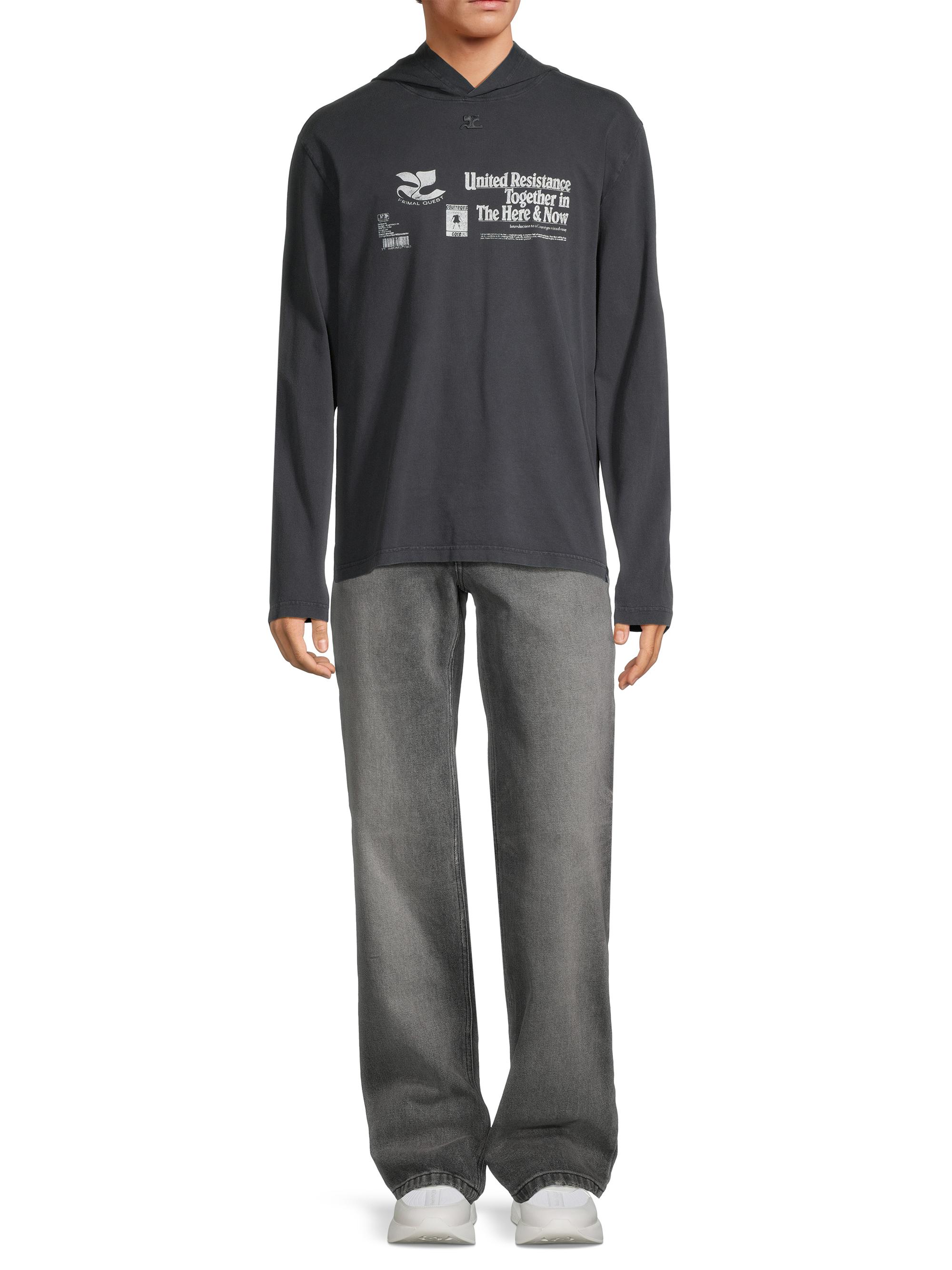 Courrèges フーデッド Tシャツ Courreges 'The Here & Now' Long-Sleeve Hooded T-Shirt | Saks Fifth