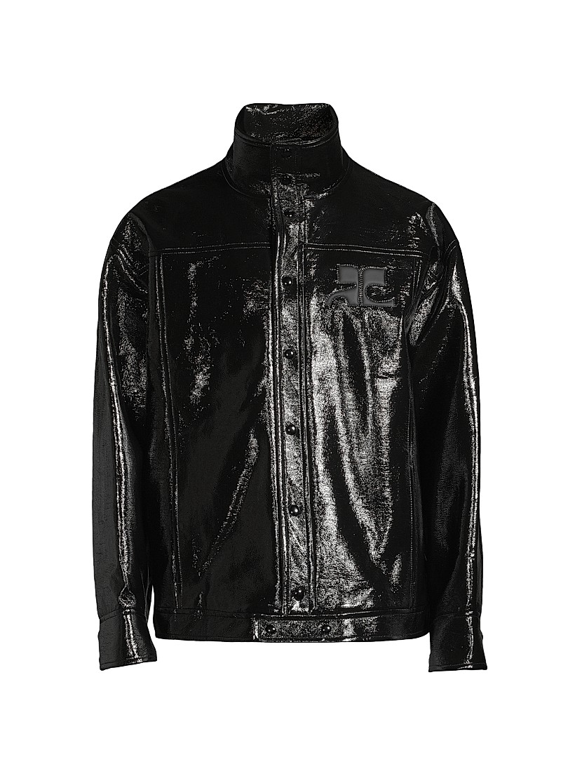 Shop Courreges Iconic Vinyl Oversize Jacket | Saks Fifth Avenue Shop Courreges Iconic Vinyl Oversize Jacket | Saks Fifth Avenue