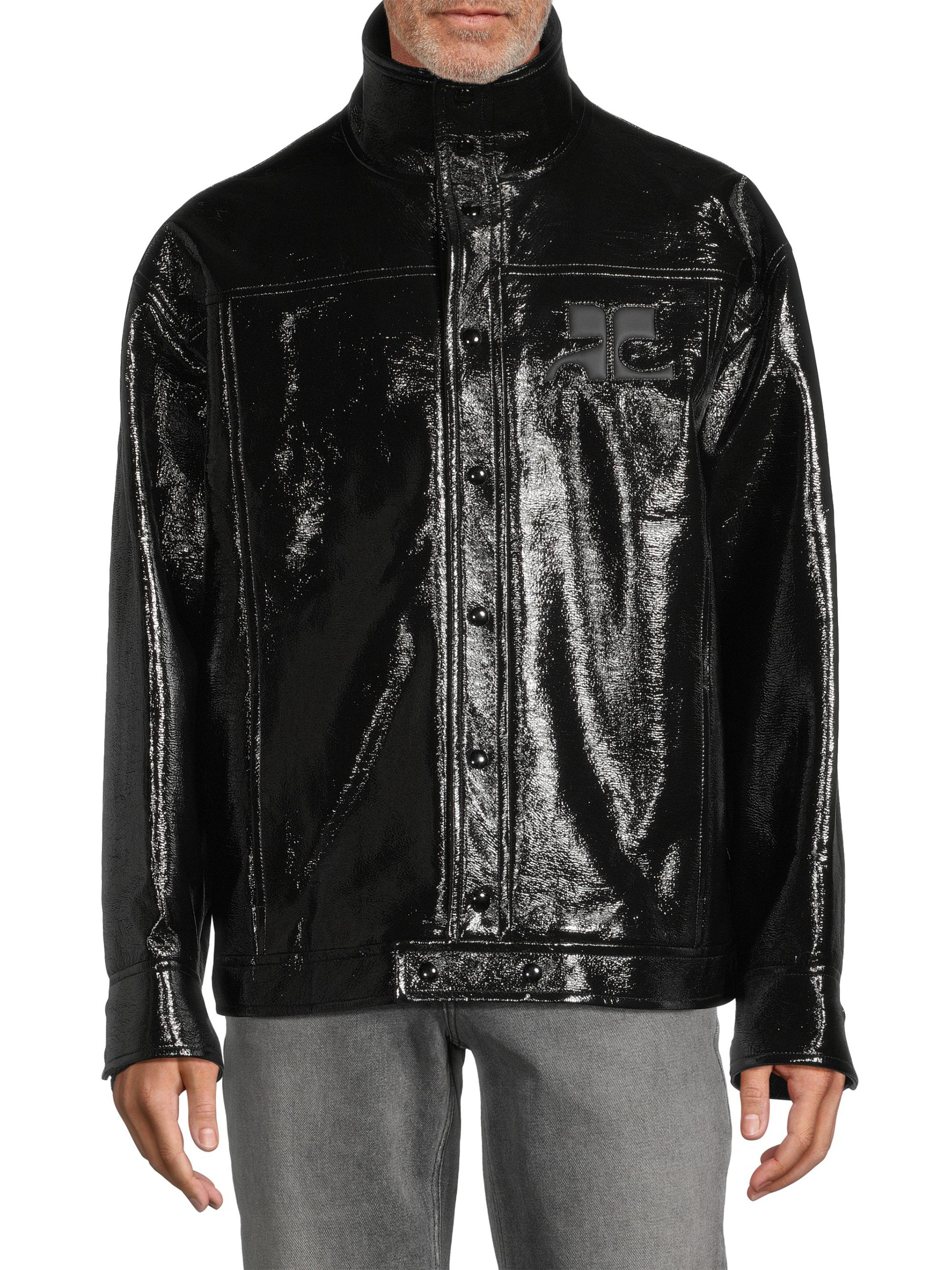 Courreges Iconic Vinyl Oversize Jacket | Saks Fifth Avenue