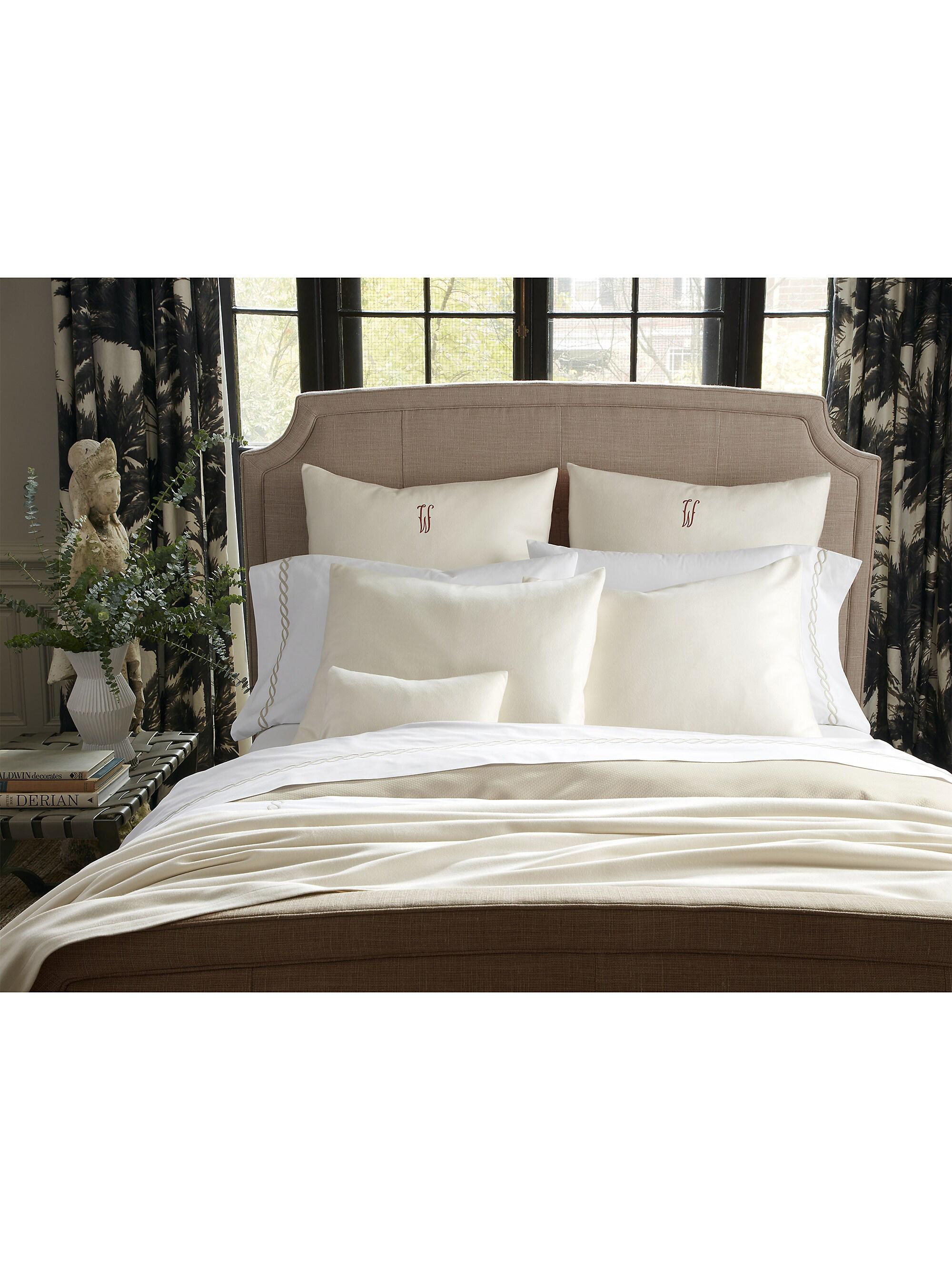 Matouk Dream Modal Blanket & Sham Collection - Oyster Full