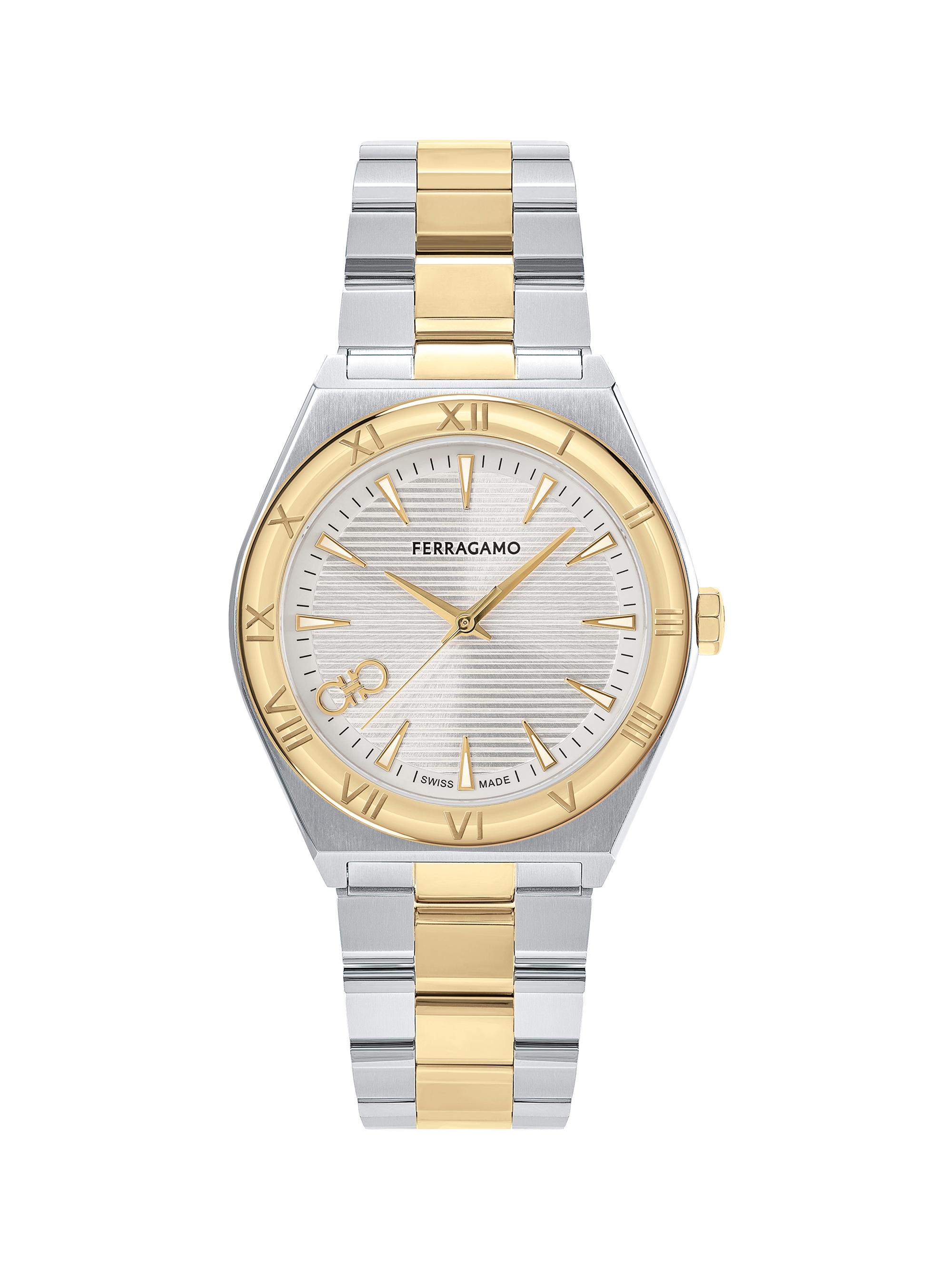 FERRAGAMO Men's Vega Upper East IP Yellow Gold & Stainless Steel Bracelet Watch/40MM - Two Tone