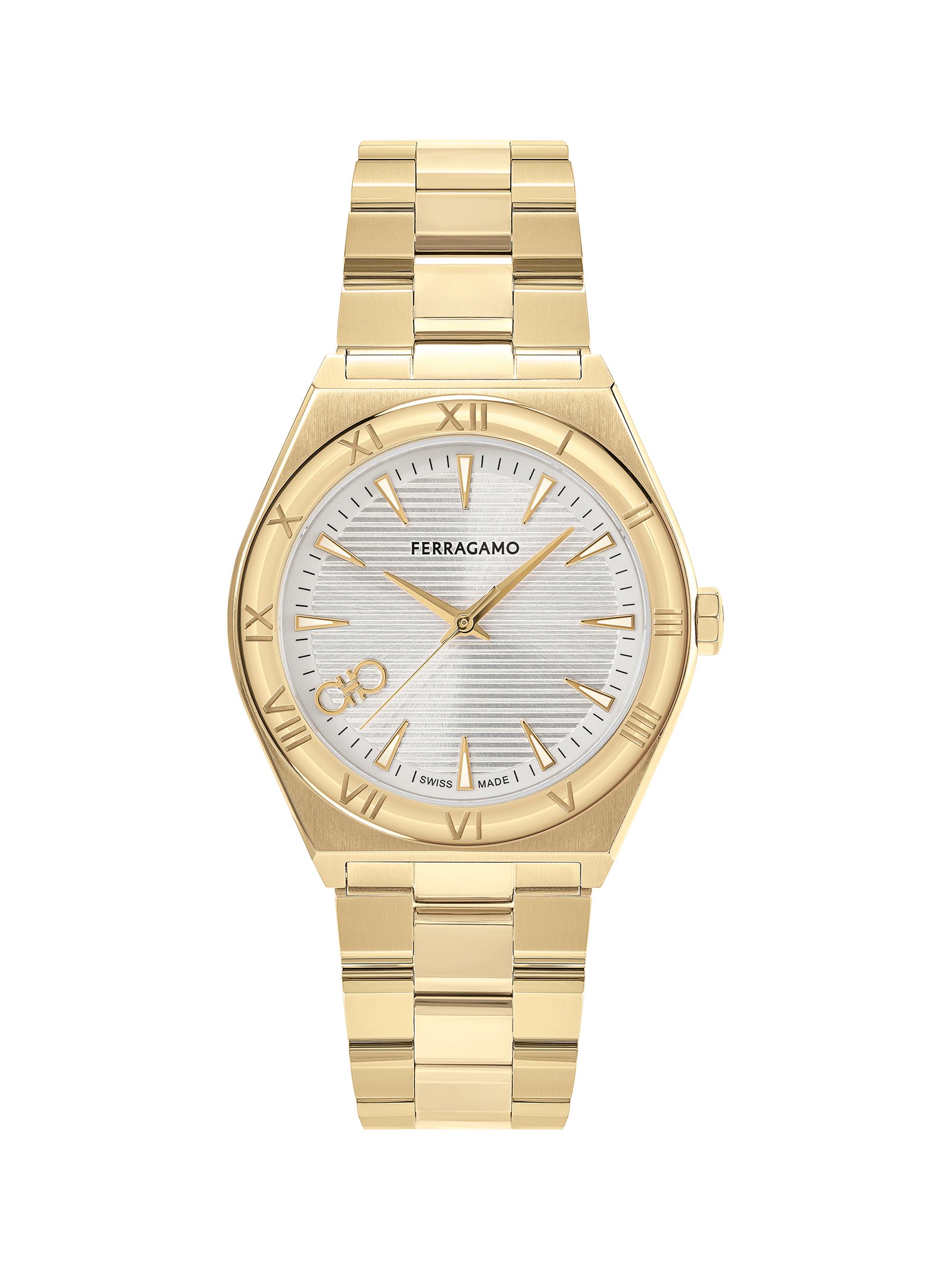 FERRAGAMO Men's Vega Upper East IP Yellow Gold Stainless Steel Bracelet Watch/40MM - Yellow Gold