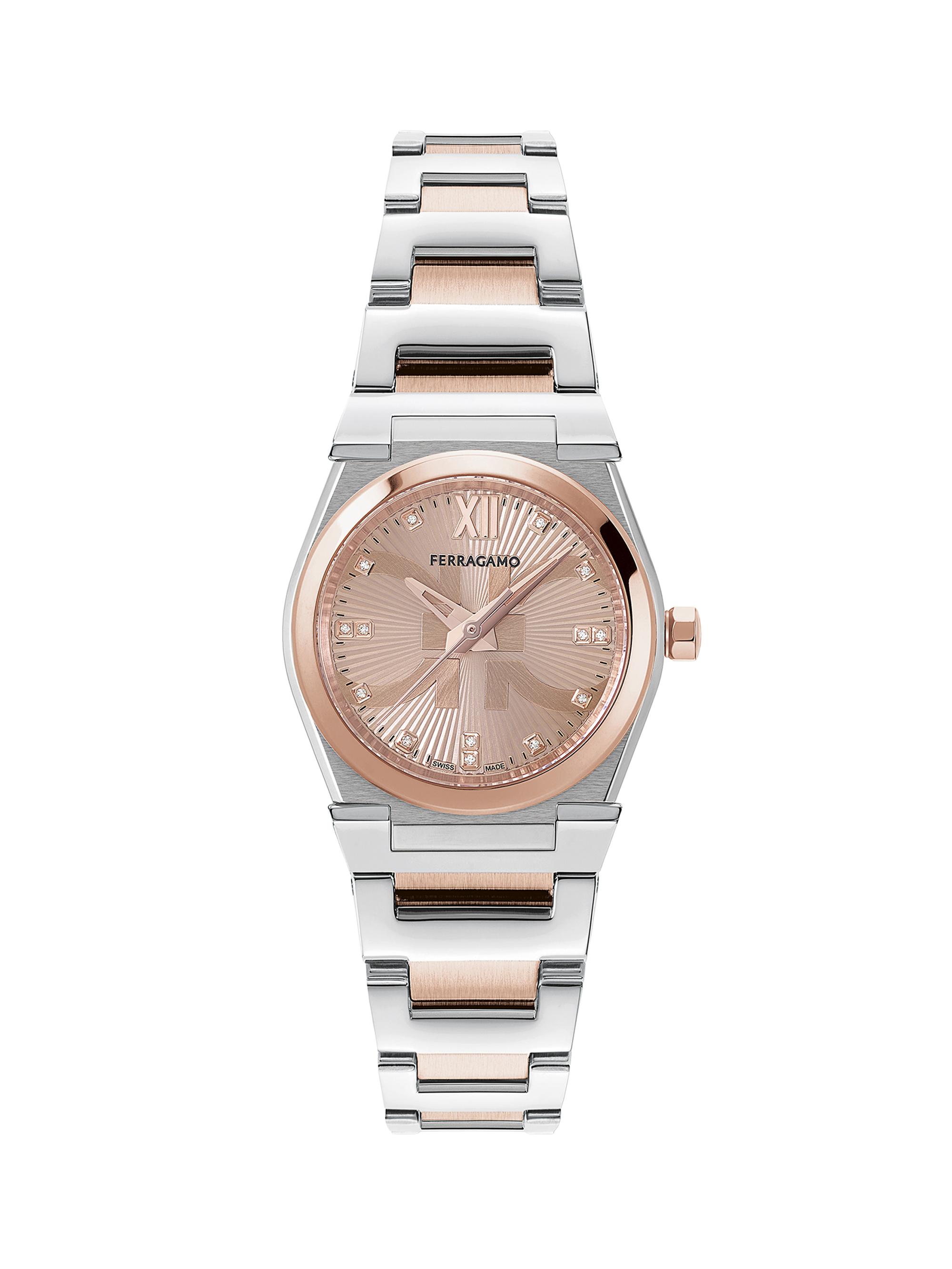 FERRAGAMO Men's Vega Capsule Two-Toned Stainless Steel Bracelet Watch/38MM - Two Tone Rose Gold