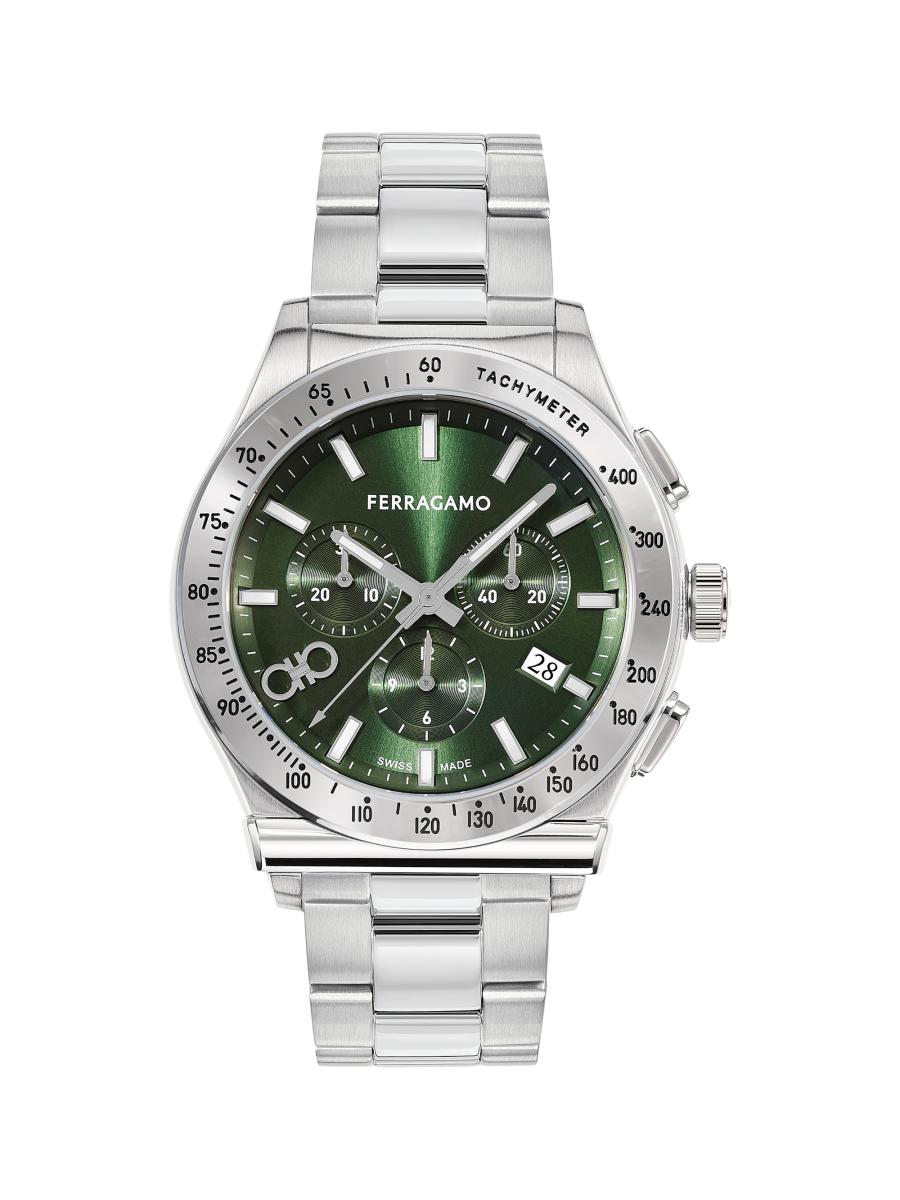 FERRAGAMO FERRAGAMO 1927 Chrono Stainless Steel Bracelet Watch