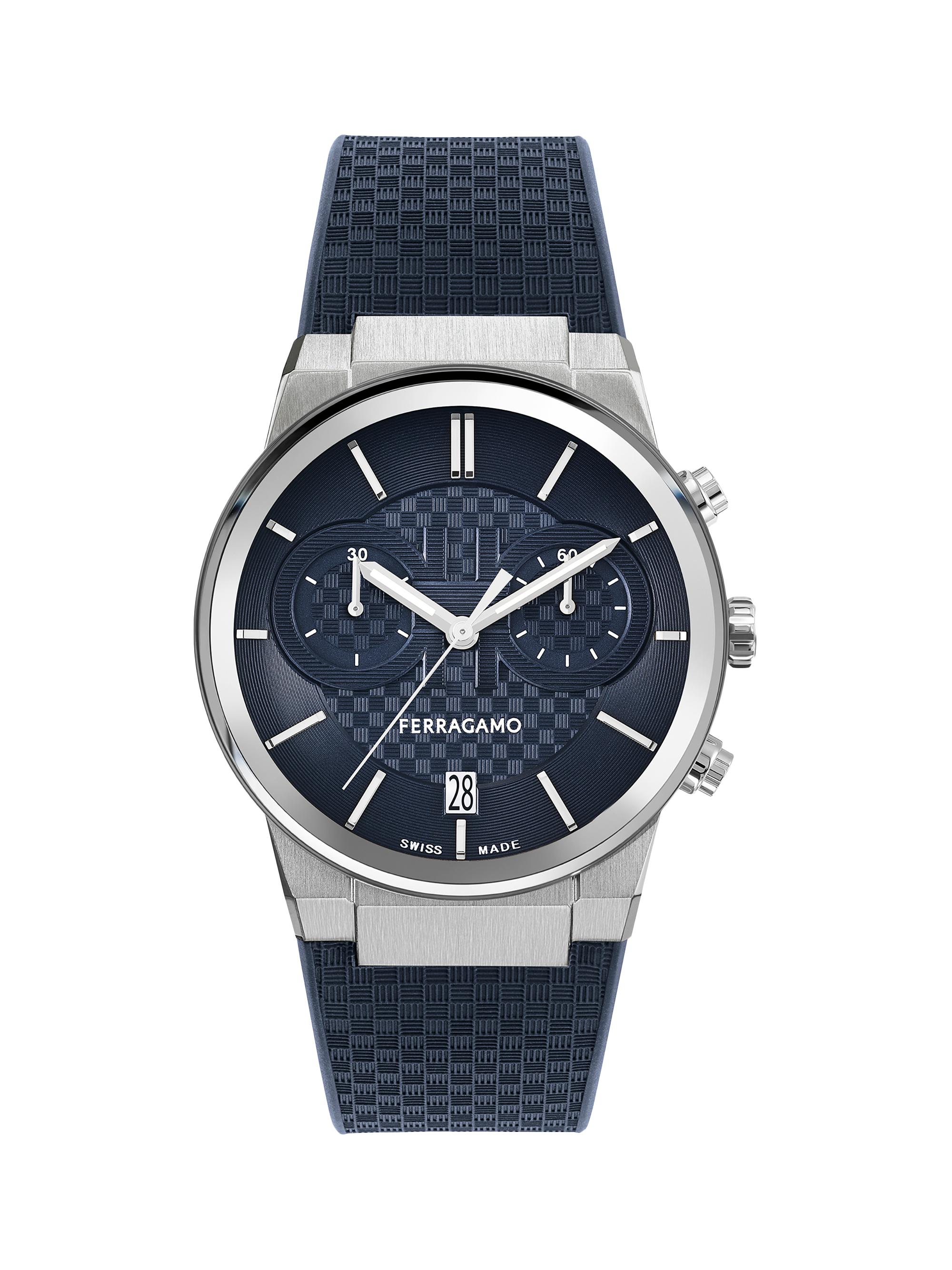 FERRAGAMO Men's Stainless Steel & Silicone Chronograph Watch/41MM - Stainless Steel