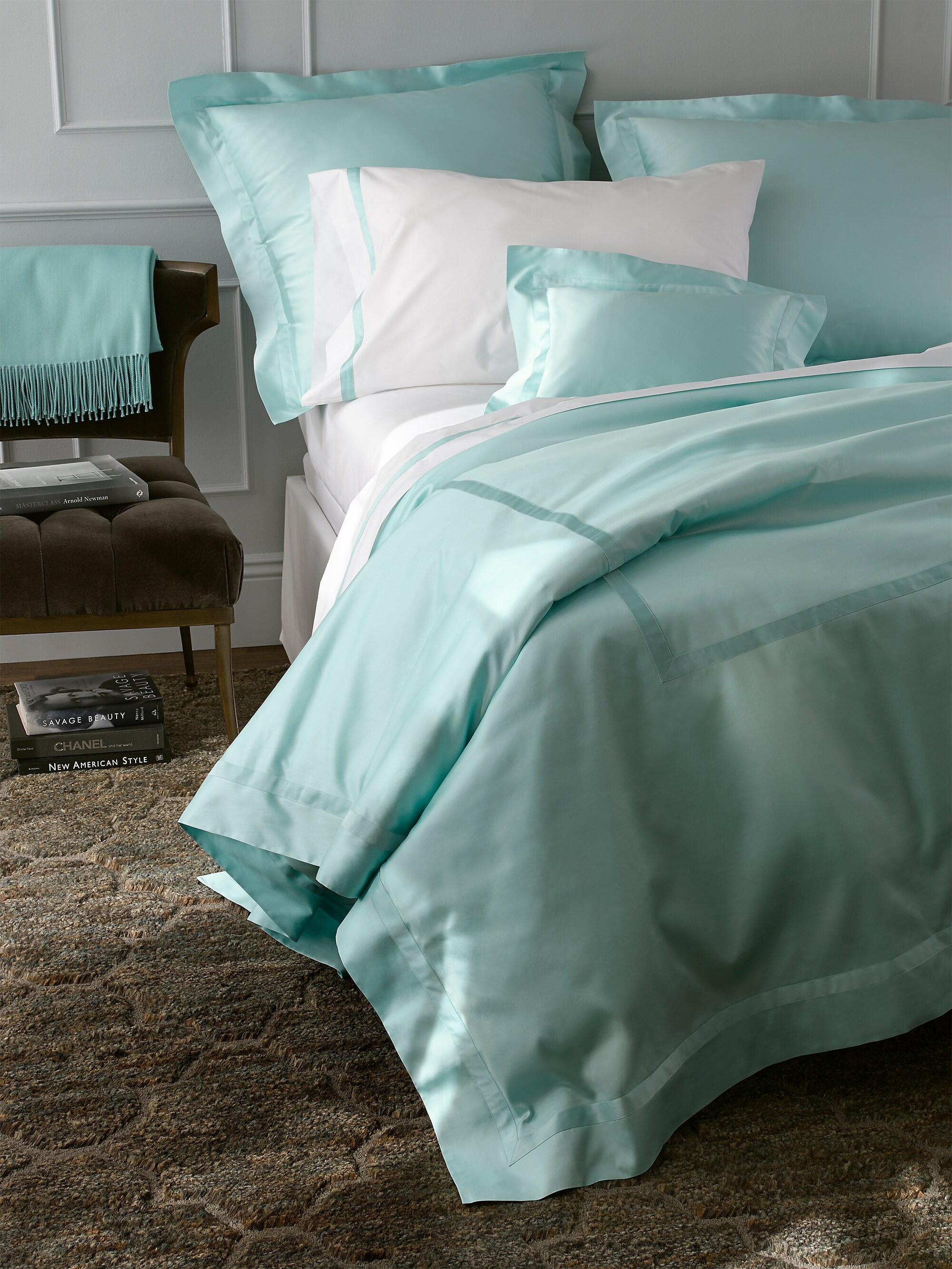 Matouk Nocturne Sheets & Pillowcase Set - Coral Full