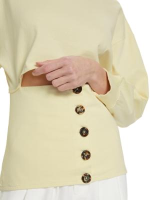 front button sweatshirt