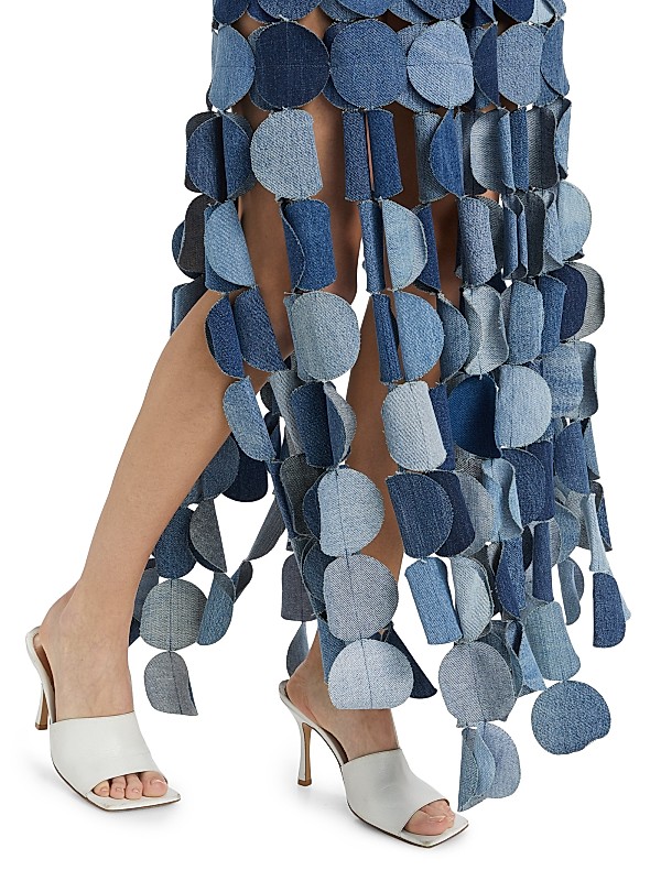 Shop A.W.A.K.E. Mode Circle Denim Fringe Maxi Skirt | Saks Fifth Avenue Shop A.W.A.K.E. Mode Circle Denim Fringe Maxi Skirt | Saks Fifth Avenue