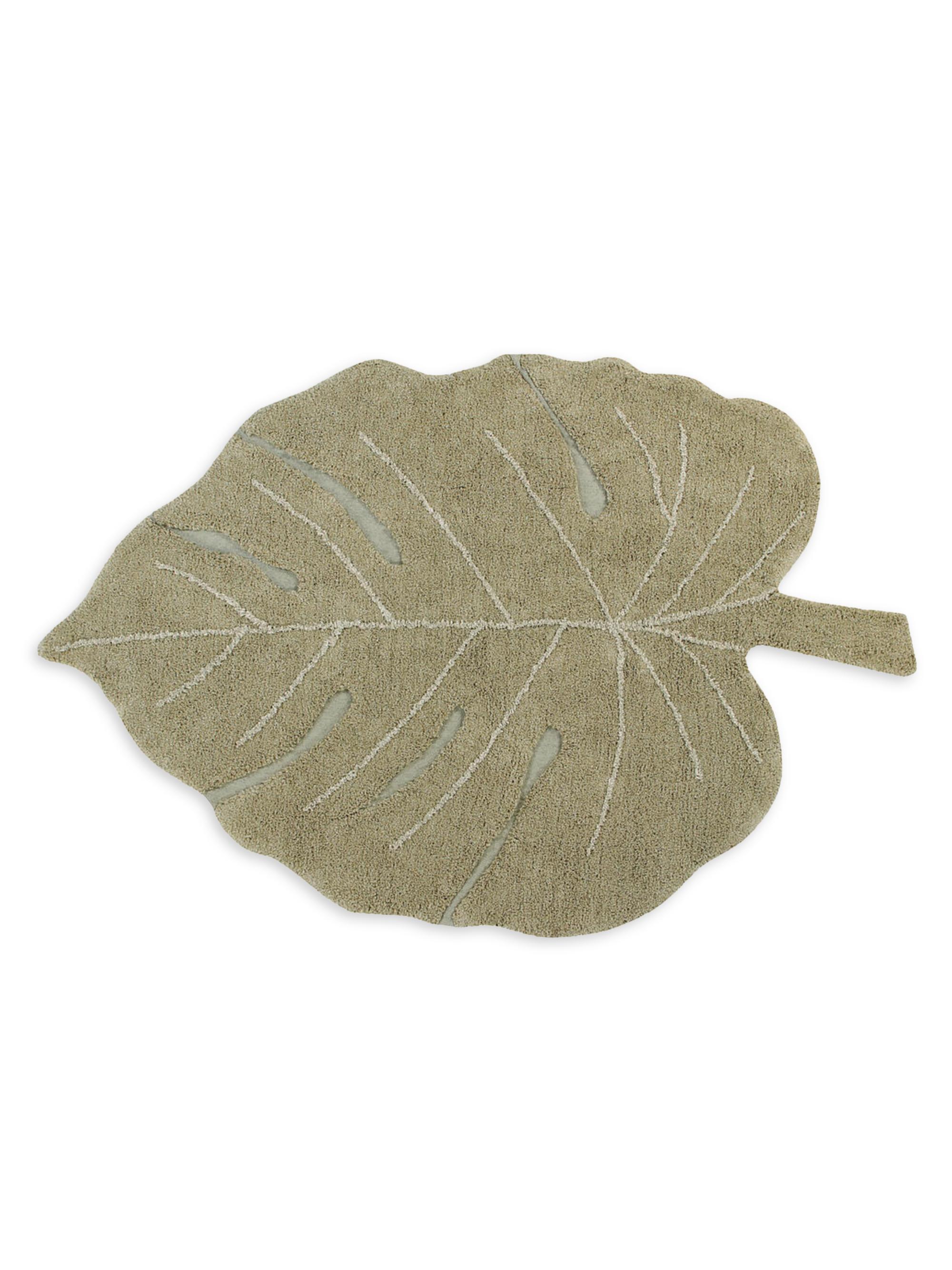 Lorena Canals Washable Rug Monstera - Olive