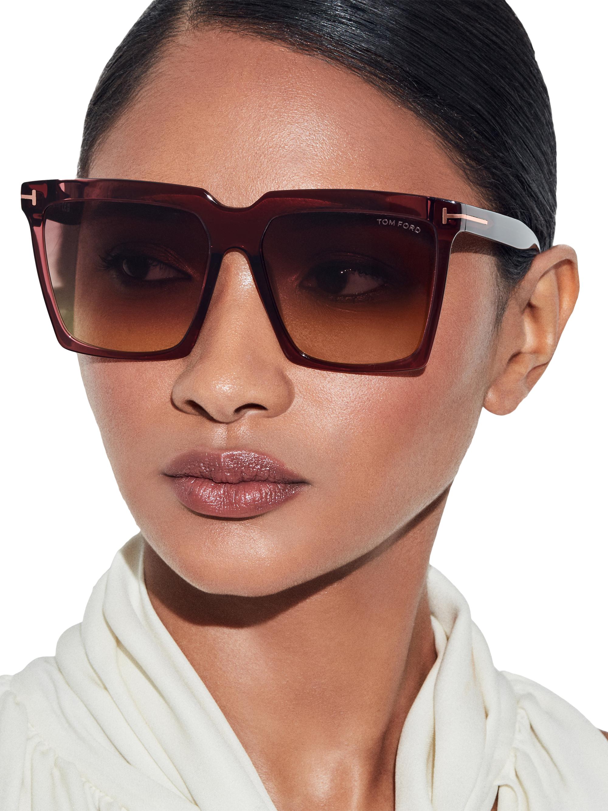 TOM FORD Sabrina 58MM Square Sunglasses | Saks Fifth Avenue