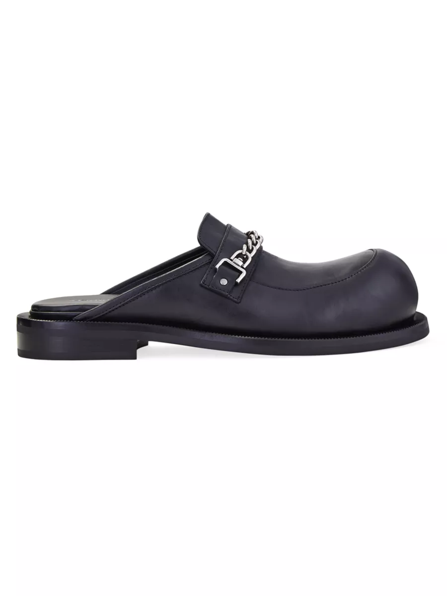 Shop Martine Rose Chain Leather Mules | Saks Fifth Avenue