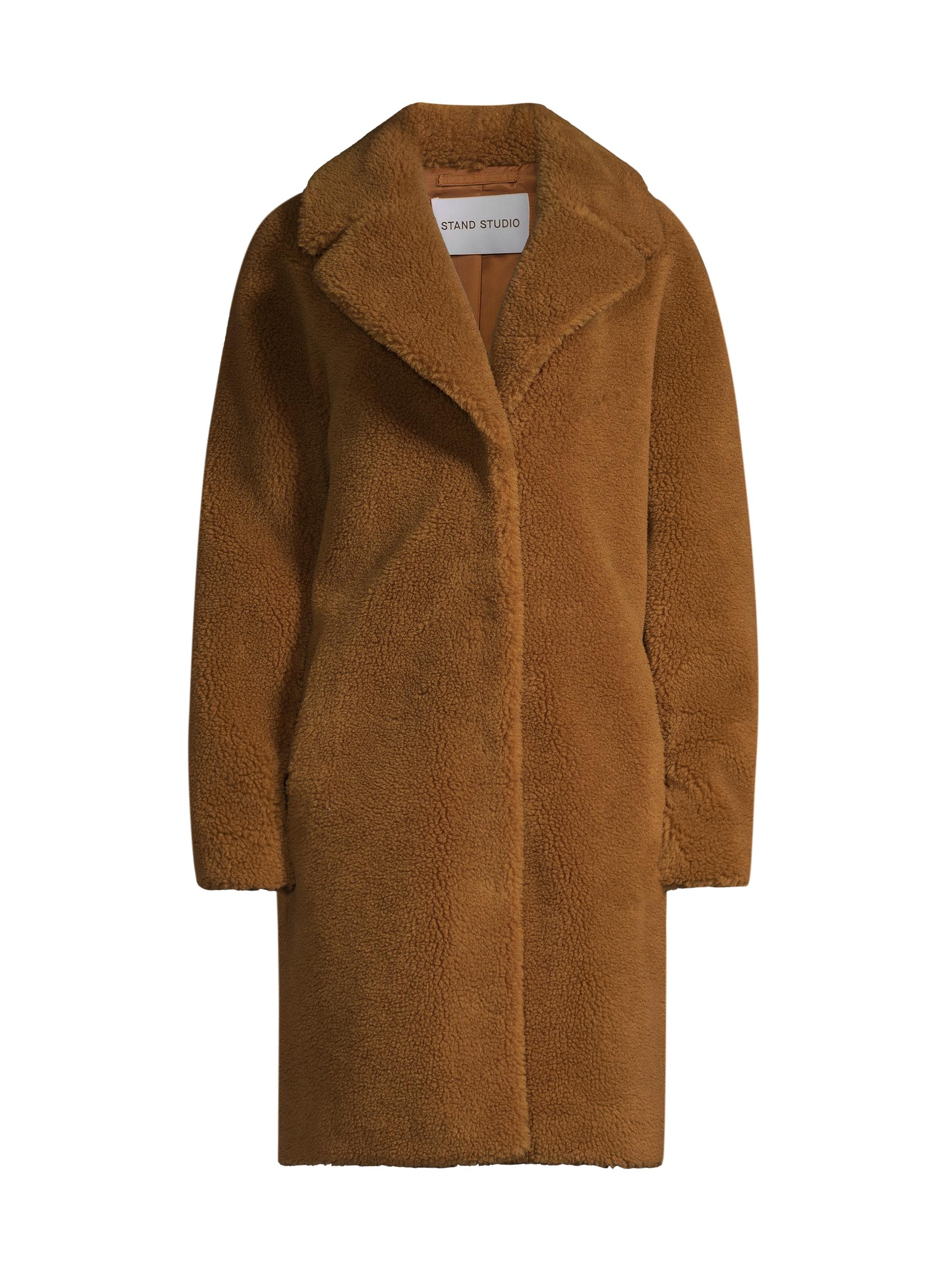 Stand Studio Women's Camille Cocoon Coat - Caramel