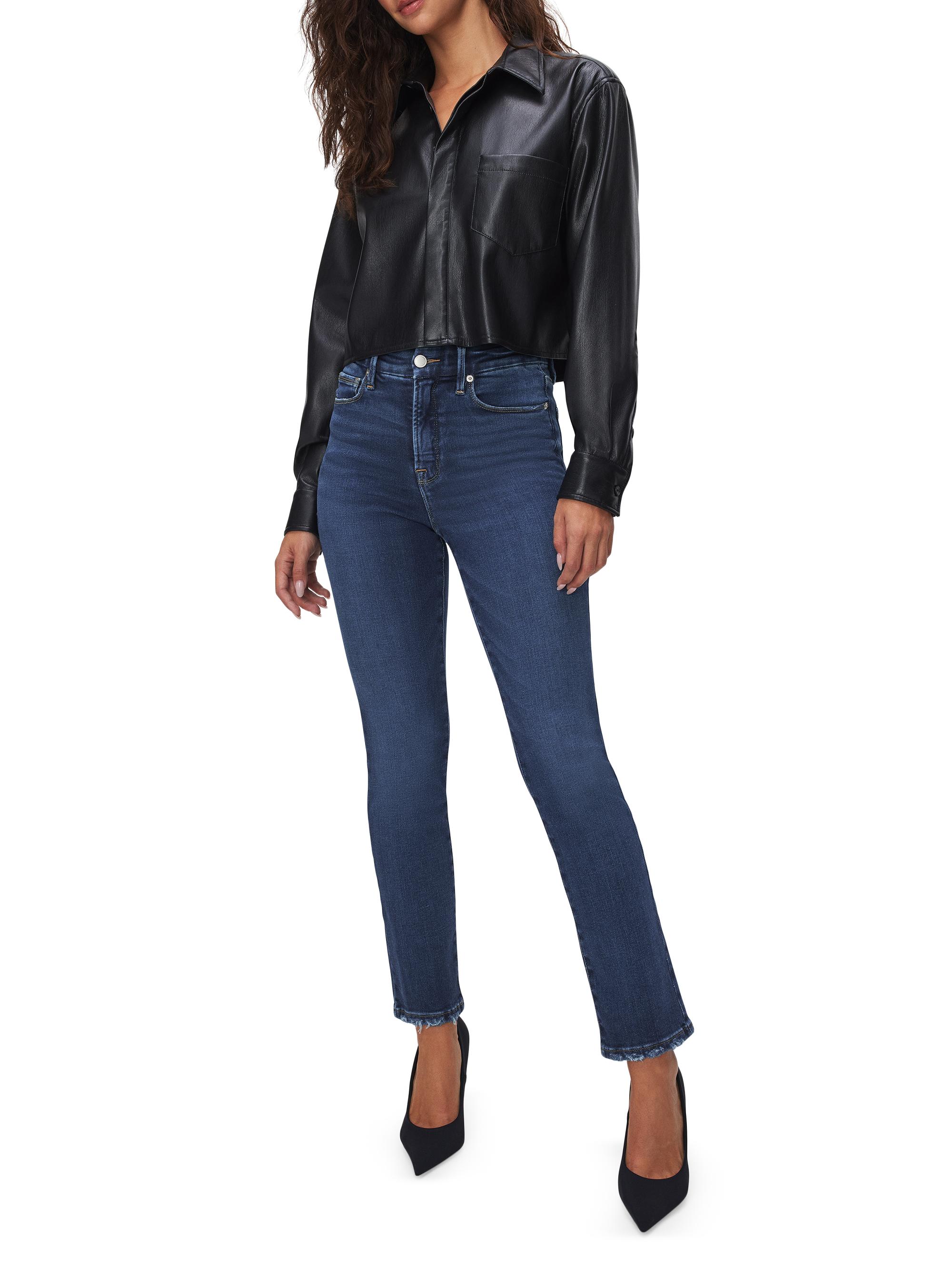 Good American Women's Good Legs Straight Jeans - Indigo