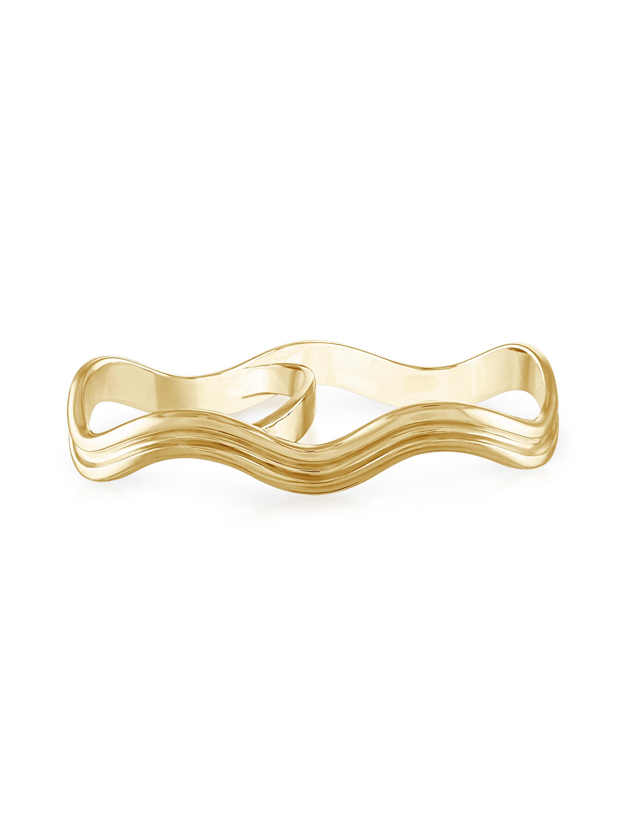 Stephanie Gottlieb Women's Capri 14K Yellow Gold Two-Finger Ring - Yellow Gold
