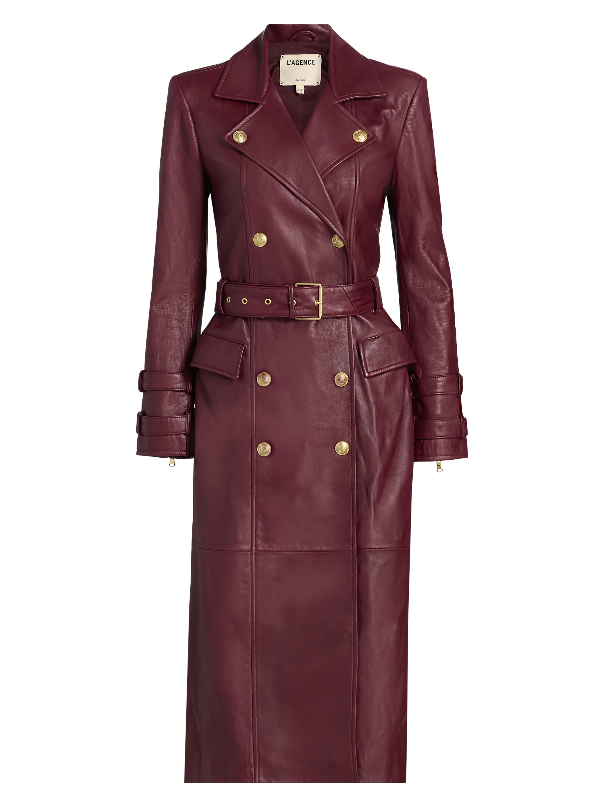 【新品✨】Her lip to　Siena  Long Coat Delphina Long Coat - Burgundy – The Frankie Shop