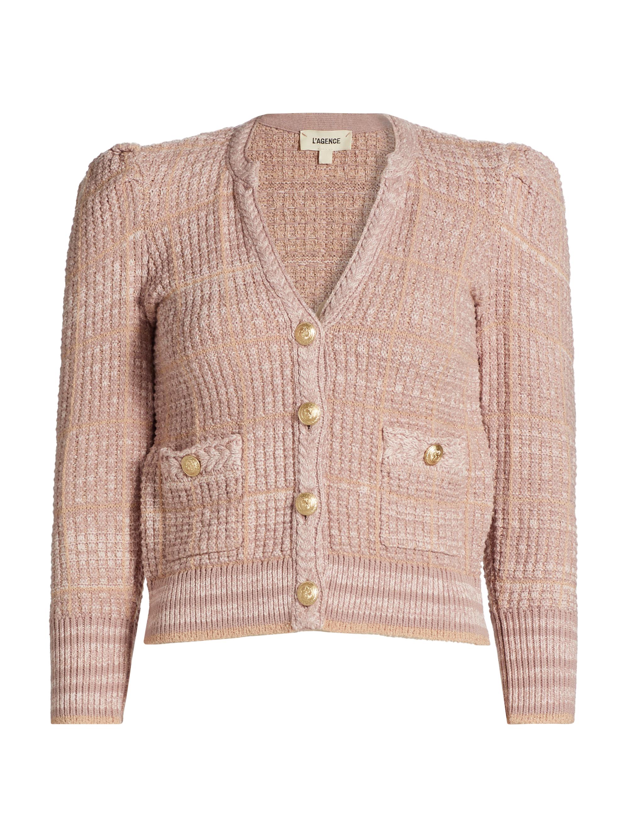 【希望額コメント】 TWEEDFRINGEKNITCARDIGAN Natalia Black Tweed Cardigan | Avara