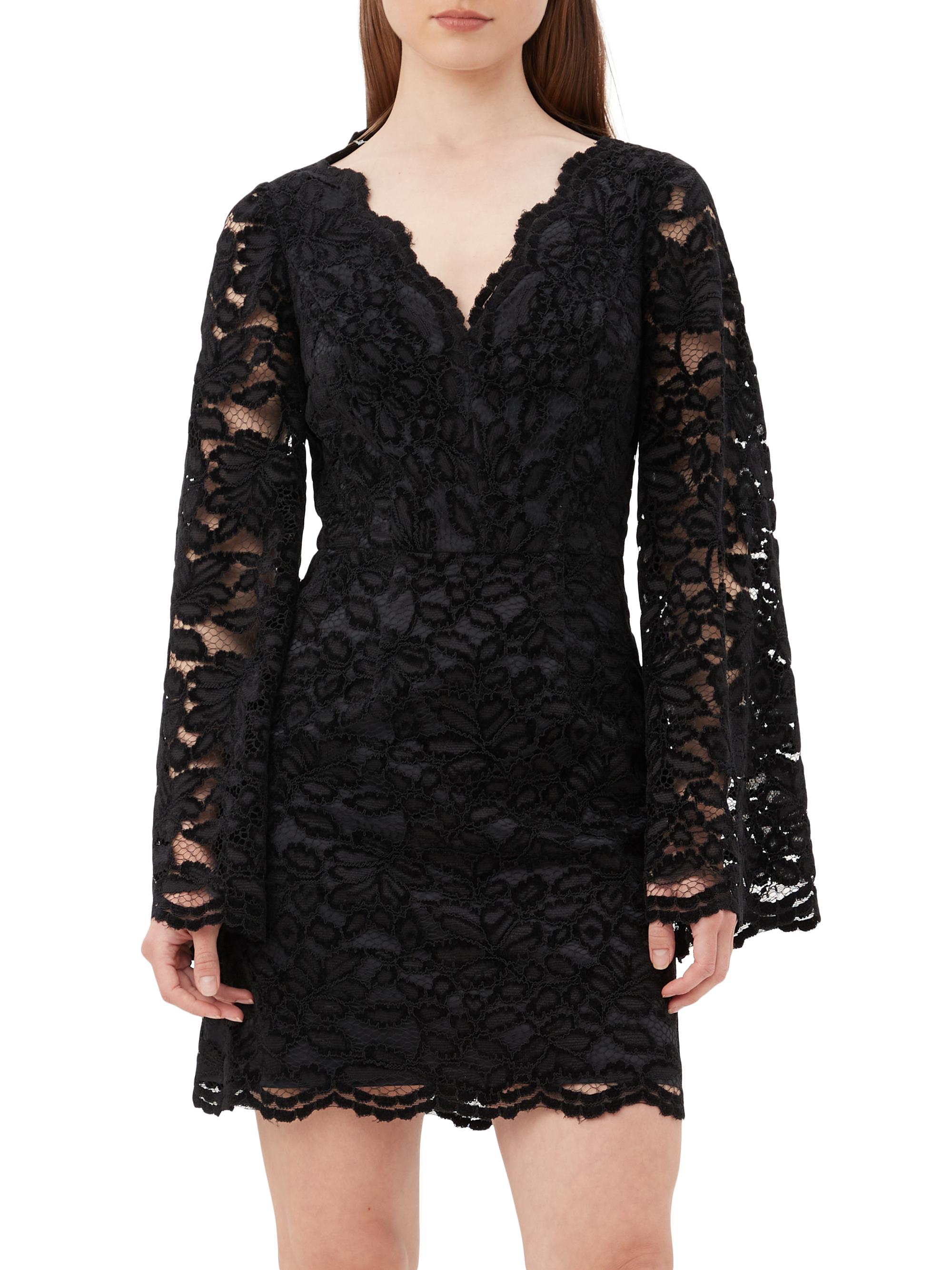 Trina Turk Women's Jinnie Lace Overlay Mini-Dress - Black