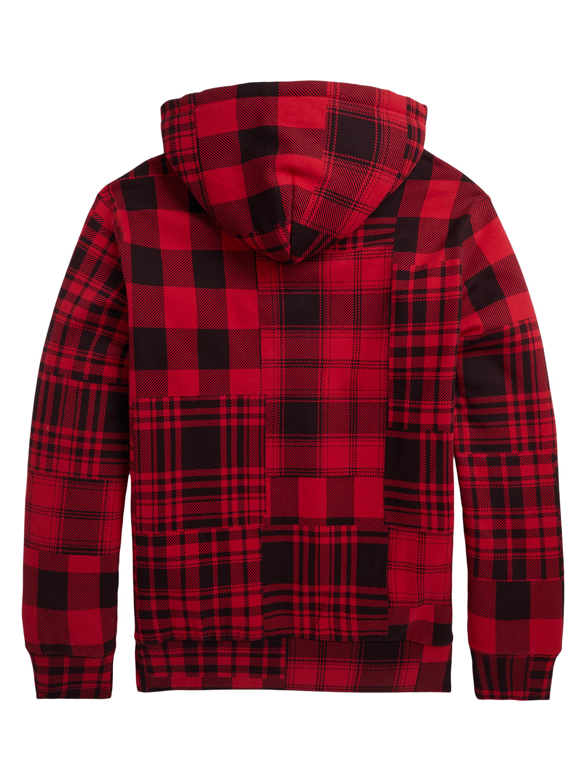 Polo by Ralph Lauren チェック柄パーカー ＸＳ Polo by Ralph Lauren チェック柄フルジップパーカー レッド Lサイズ |