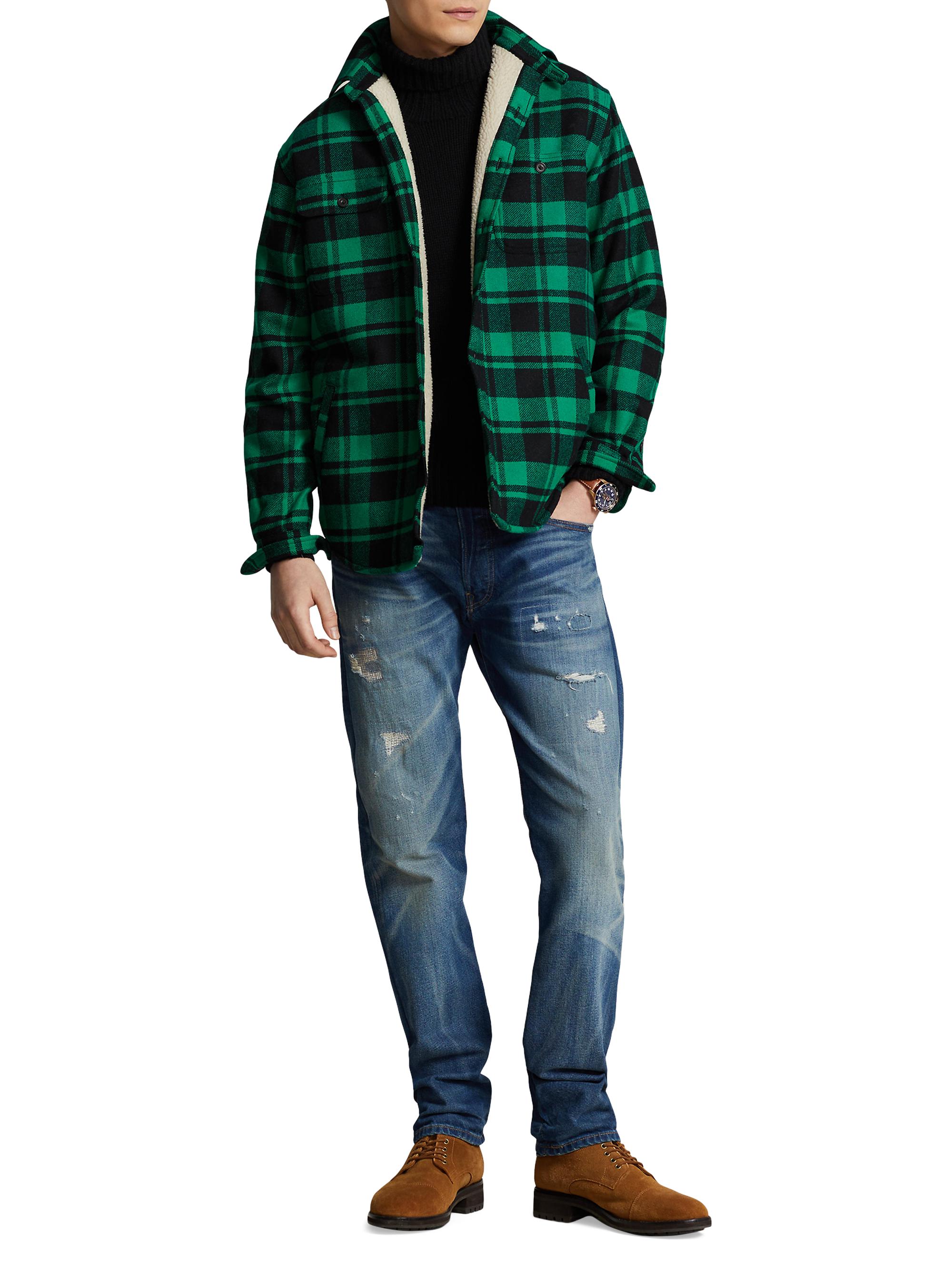 Polo Ralph Lauren Plaid Wool-Blend Shirt Jacket | Saks Fifth Avenue