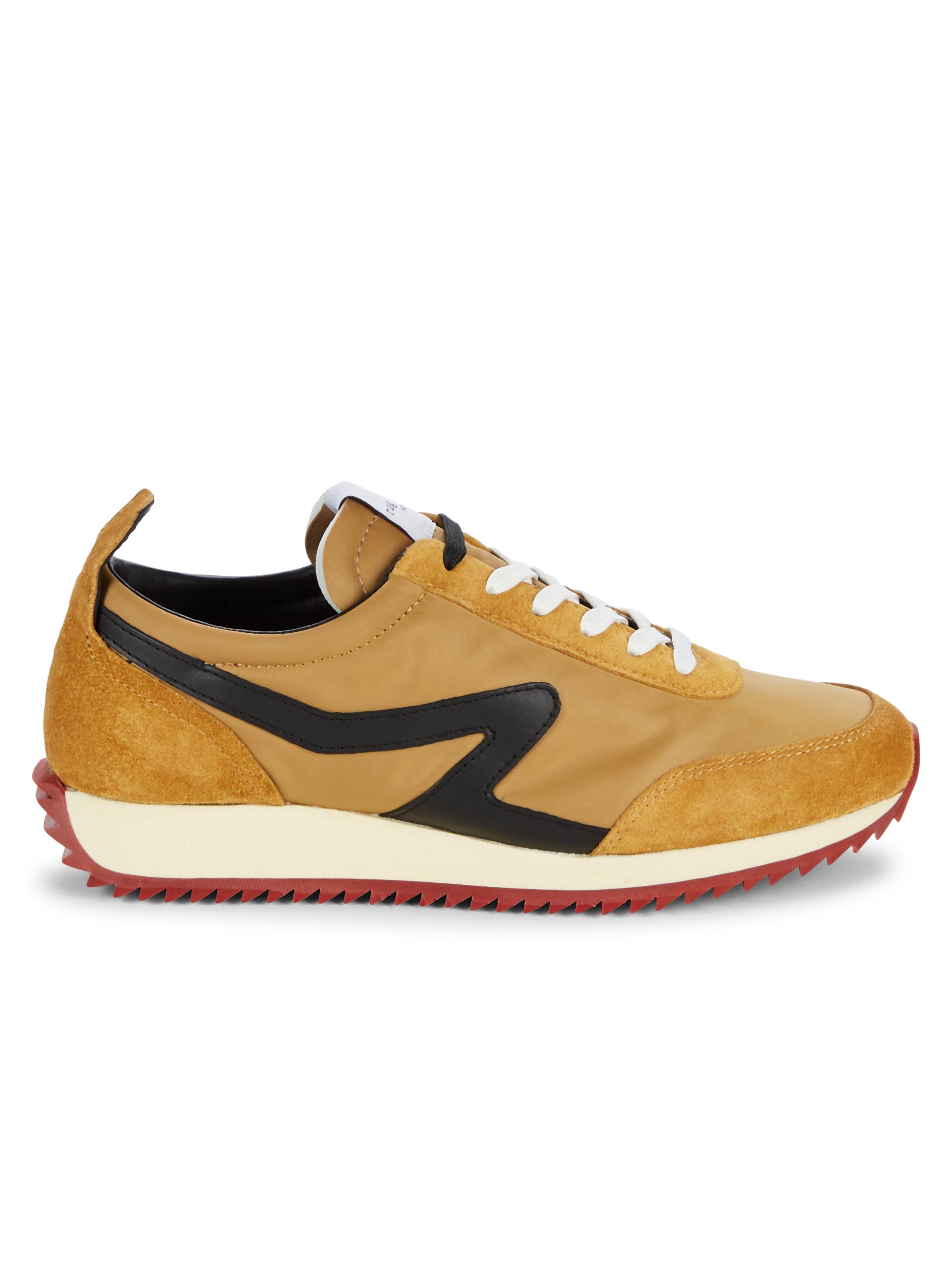 rag & bone Women's Retro Runner Low-Top Sneakers - Mustard